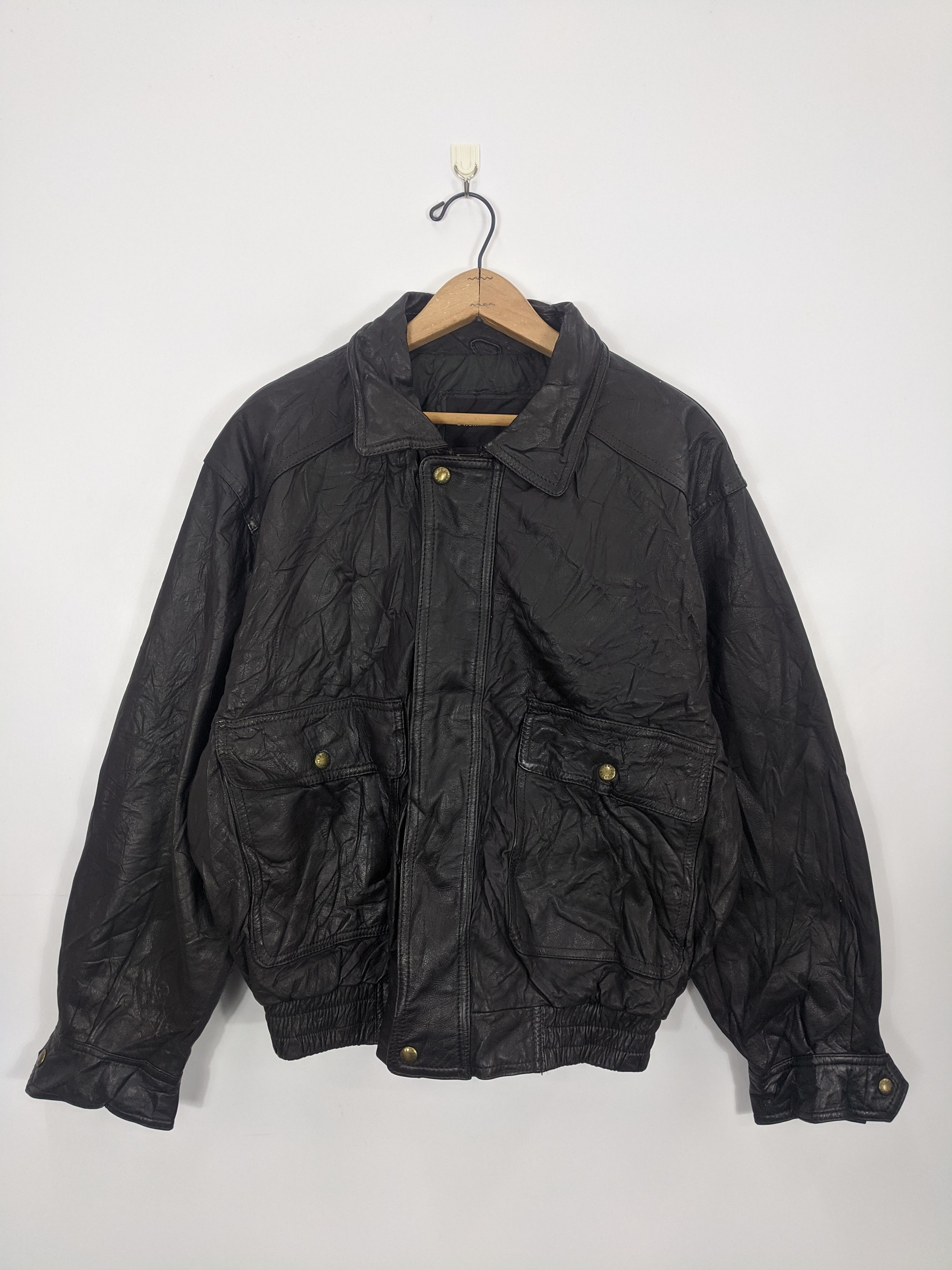 Japanese Brand D’Homme A Homme Leather Jacket Heavy J0344 Size US L / EU 52-54 / 3 - 1 Thumbnail