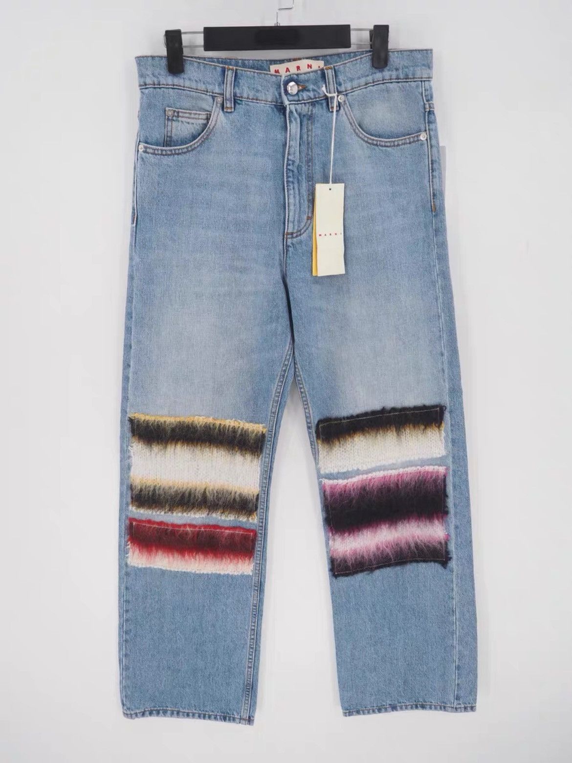 Marni Marni 22AW Mohair Patches Denim Size 30" / US 8 / IT 44 - 1 Thumbnail