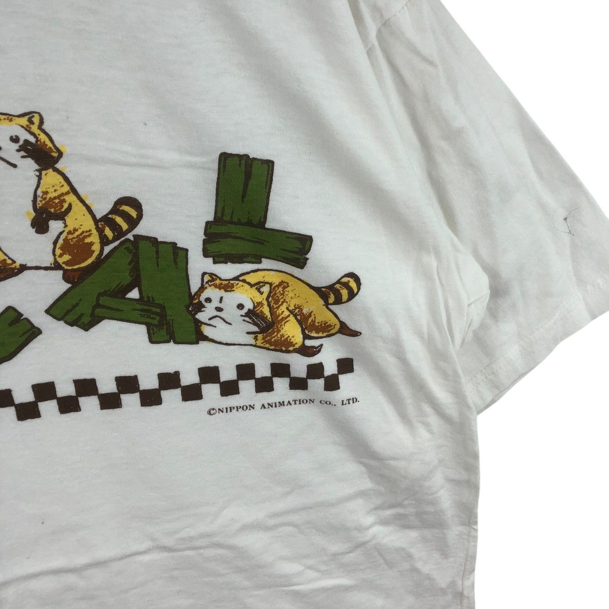 Vintage RASCAL THE RACCOON ANIME Masaharu Endo Tee Shirt