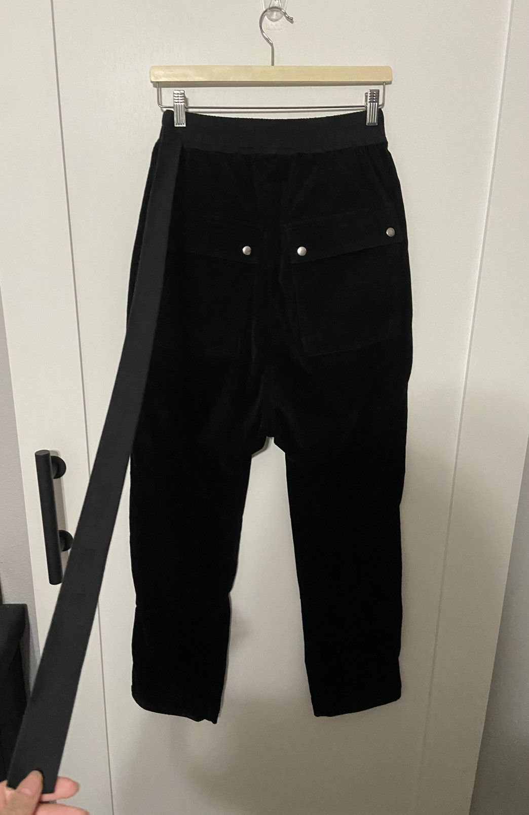 Rick Owens Drkshdw Rick Owens Drkshdw Corduroy Bela Drop Crotch Pants Size US 30 / EU 46 - 4 Thumbnail