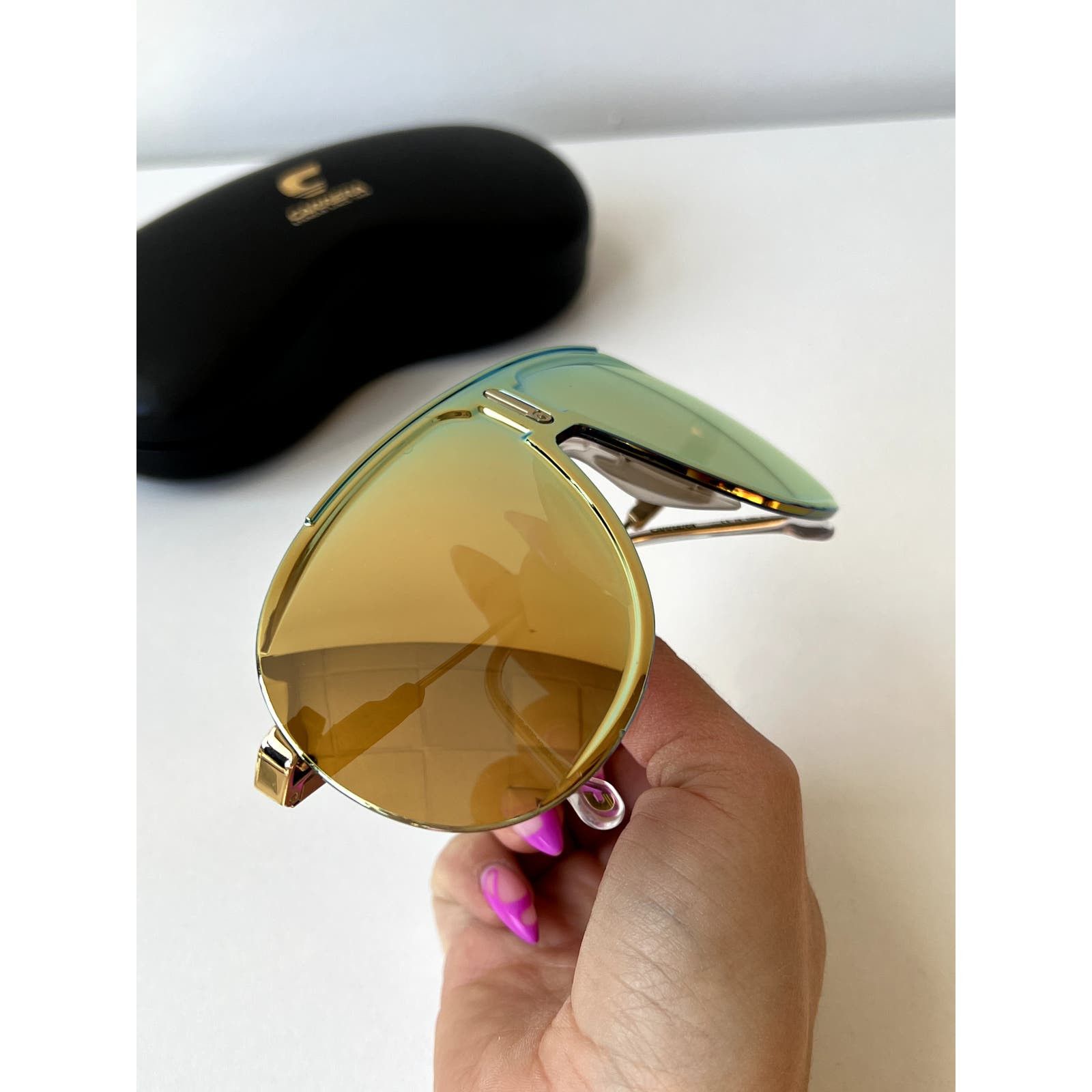 Carrera NEW Carrera Superchampion Shield Sunglasses in Gold