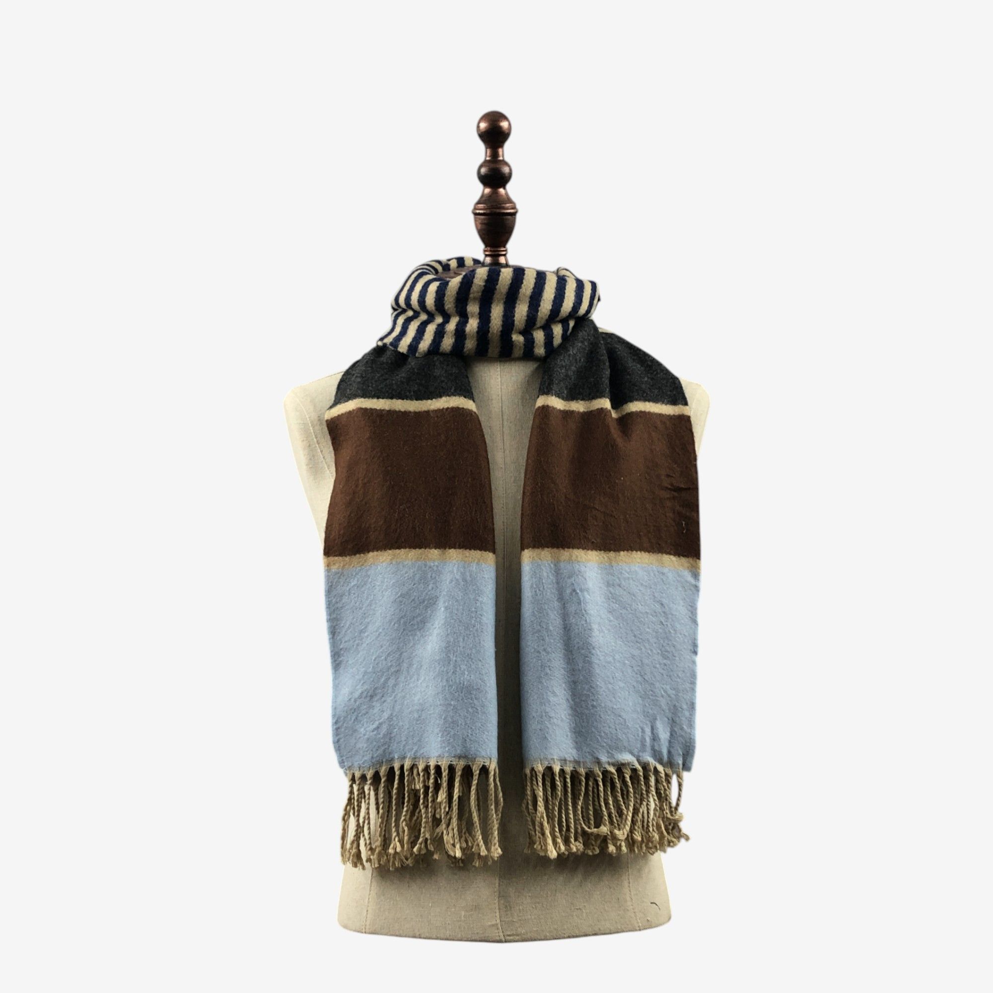 Japanese Brand Vintage Keith Scarf Muffler Wool Wraps Babuskha Scarves Size ONE SIZE - 1 Thumbnail
