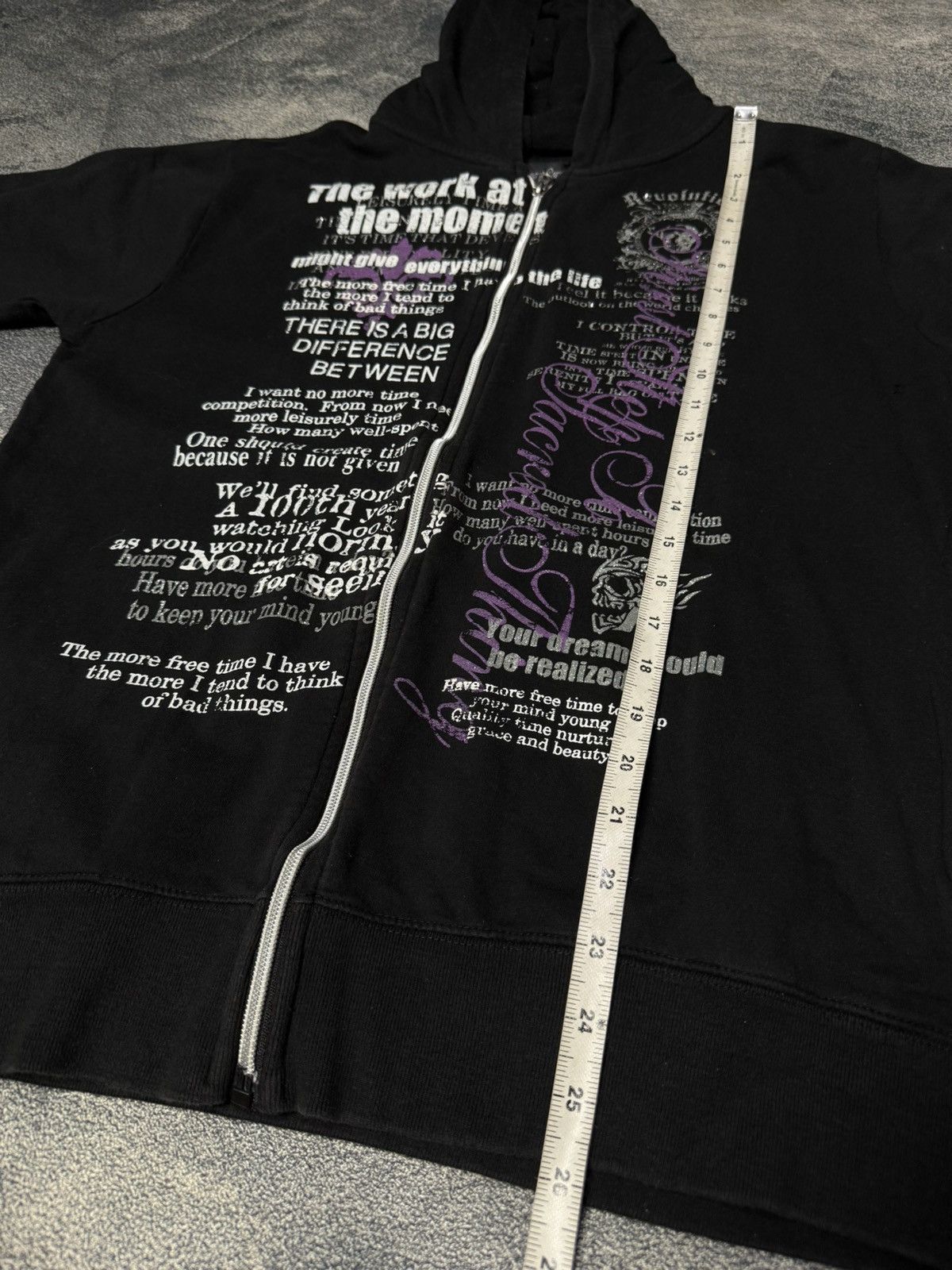 Japanese Brand Y2k Hoodie Beaumont Carr Punk Poem Size US L / EU 52-54 / 3 - 6 Thumbnail