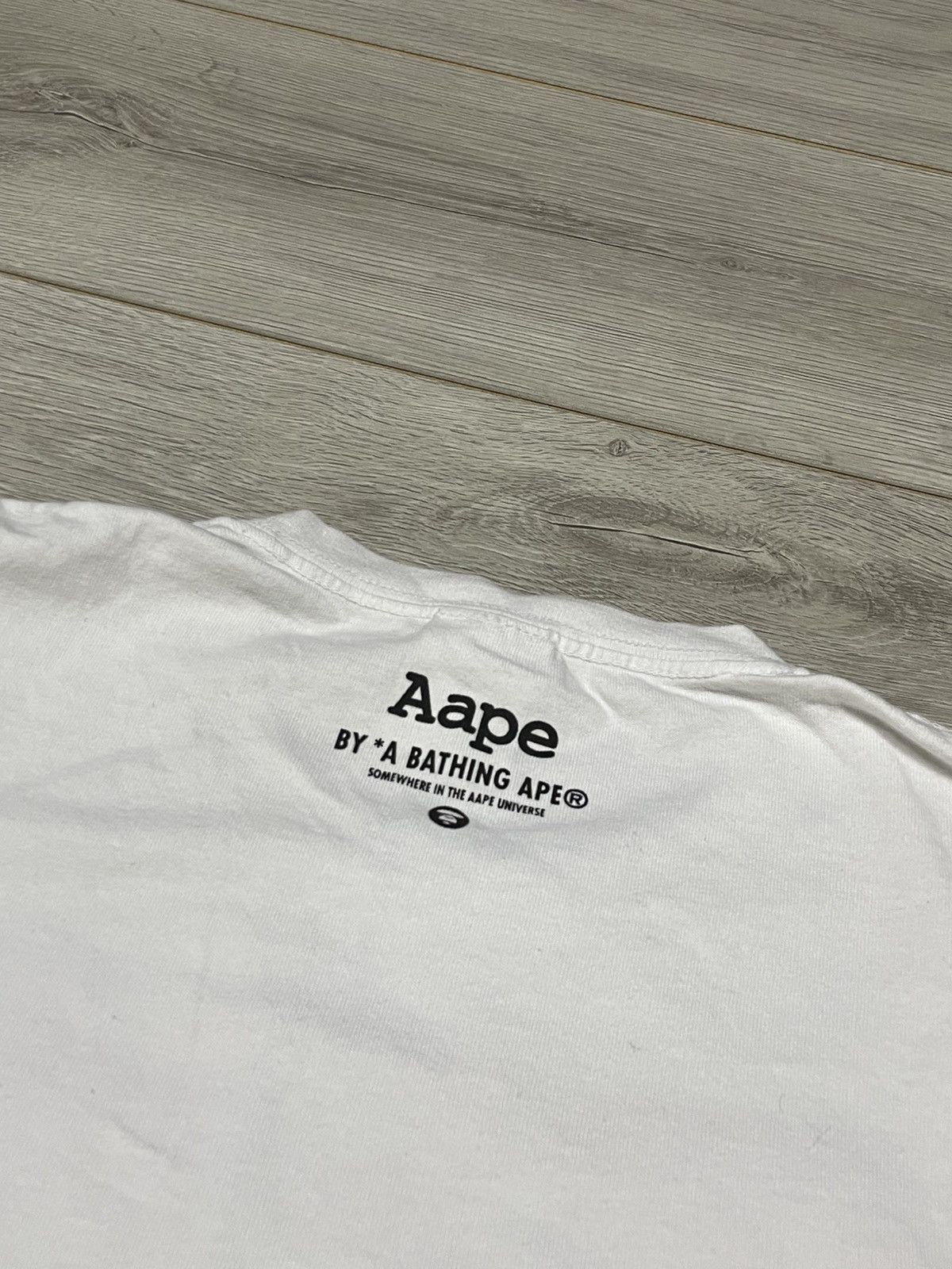 Aape Aape now BAPE flame fire Iron Maiden style Tee big print Size US L / EU 52-54 / 3 - 10 Thumbnail