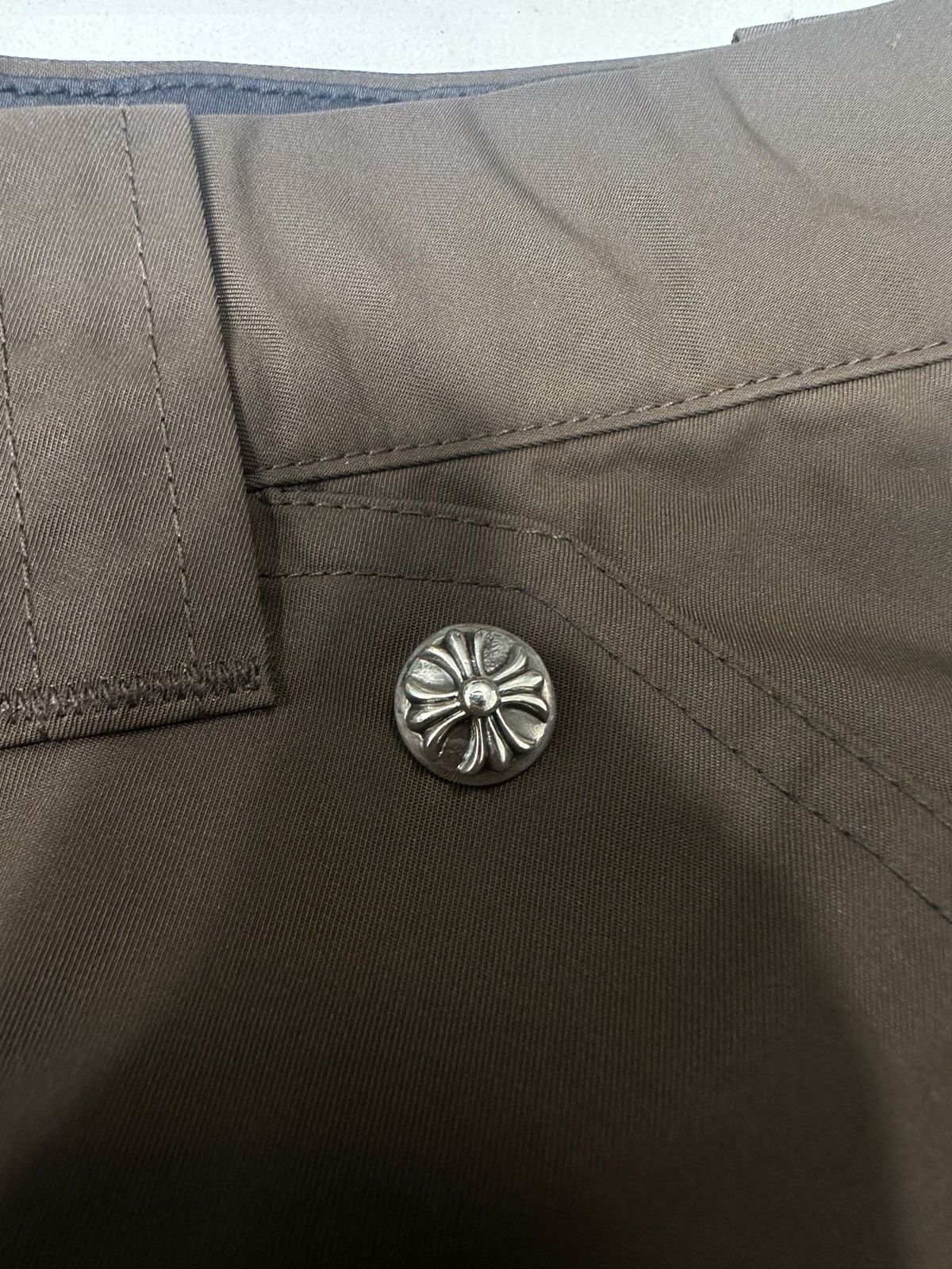 Chrome Hearts 🔥Chrome Hearts Double Knee Leather Brown Shorts🔥 Size US 34 / EU 50 - 5 Thumbnail