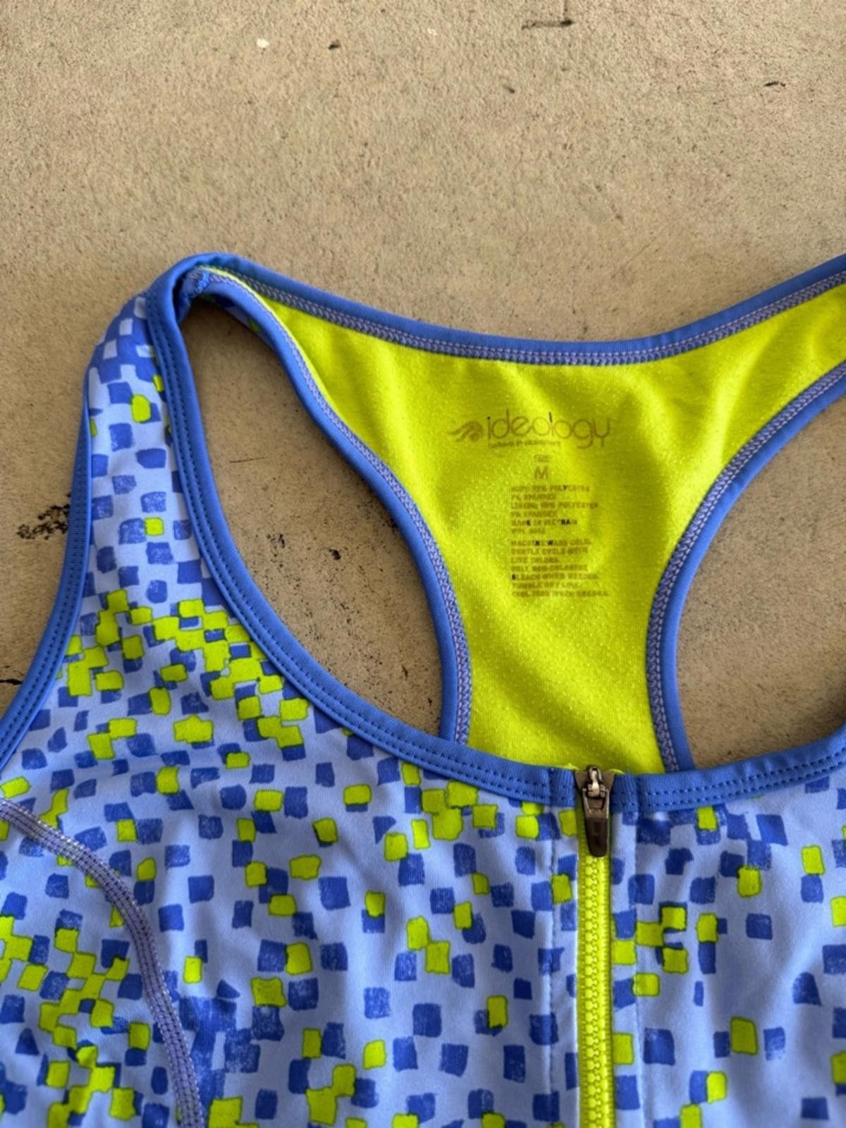 Other Ideology / Athletic Tank Top with Built In Bra Zip / blue Size M / US 6-8 / IT 42-44 - 2 Thumbnail