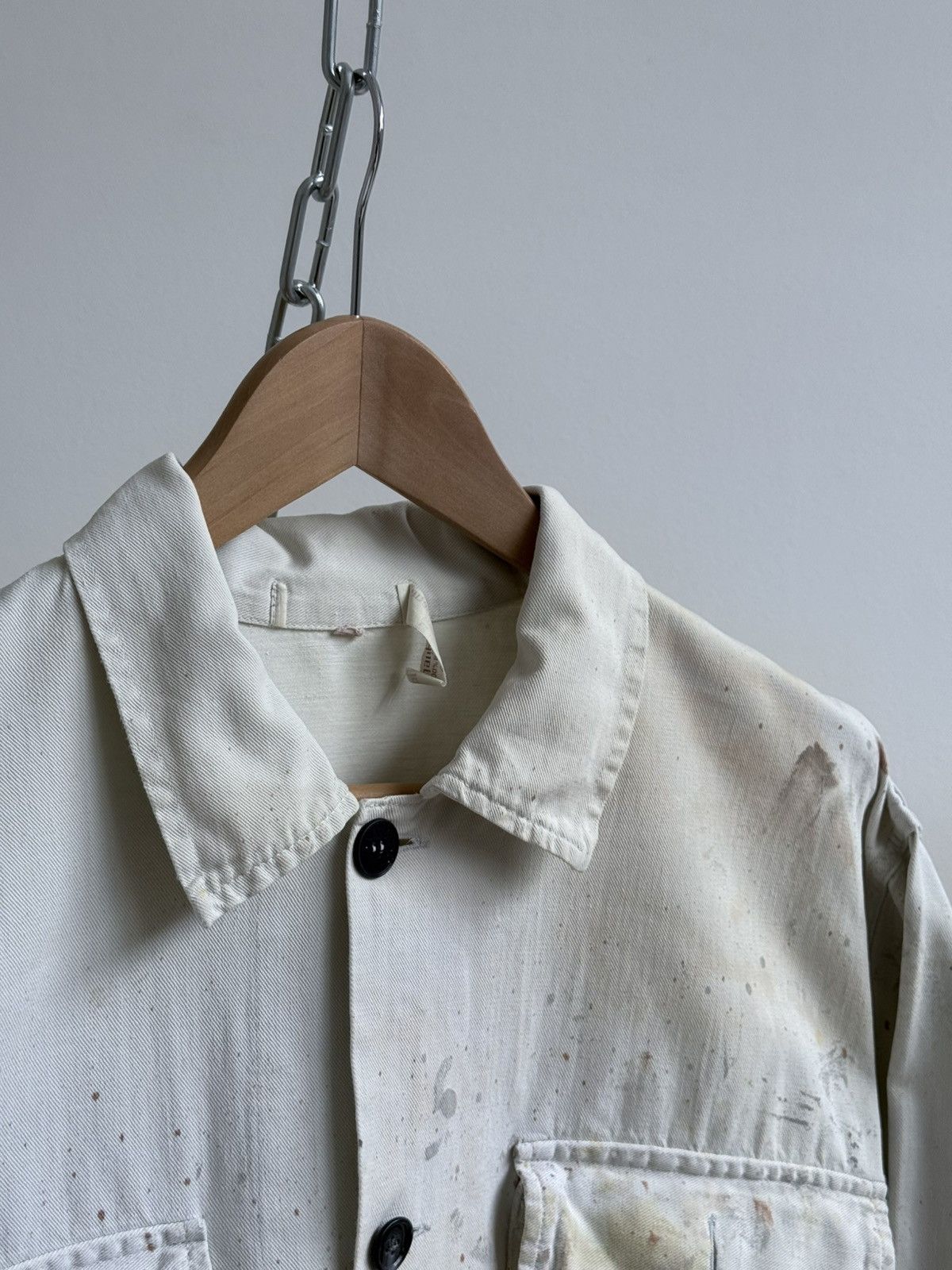 Vetra Vintage 1978 Dated German Thrashed Sanfor Chore Work Jacket Size US L / EU 52-54 / 3 - 9 Thumbnail