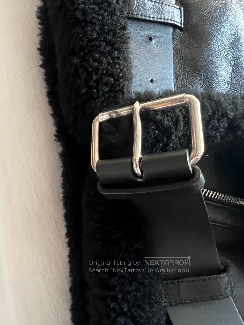 Acne Studios Acne Studios Shearling and Leather Combination Black Jacke Size XS / US 0-2 / IT 36-38 - 7 Thumbnail