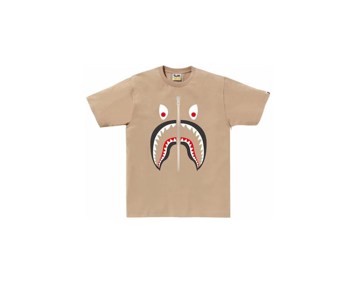 Bape BAPE Mad Shark Tee Beige Size US M / EU 48-50 / 2 - 1 Thumbnail