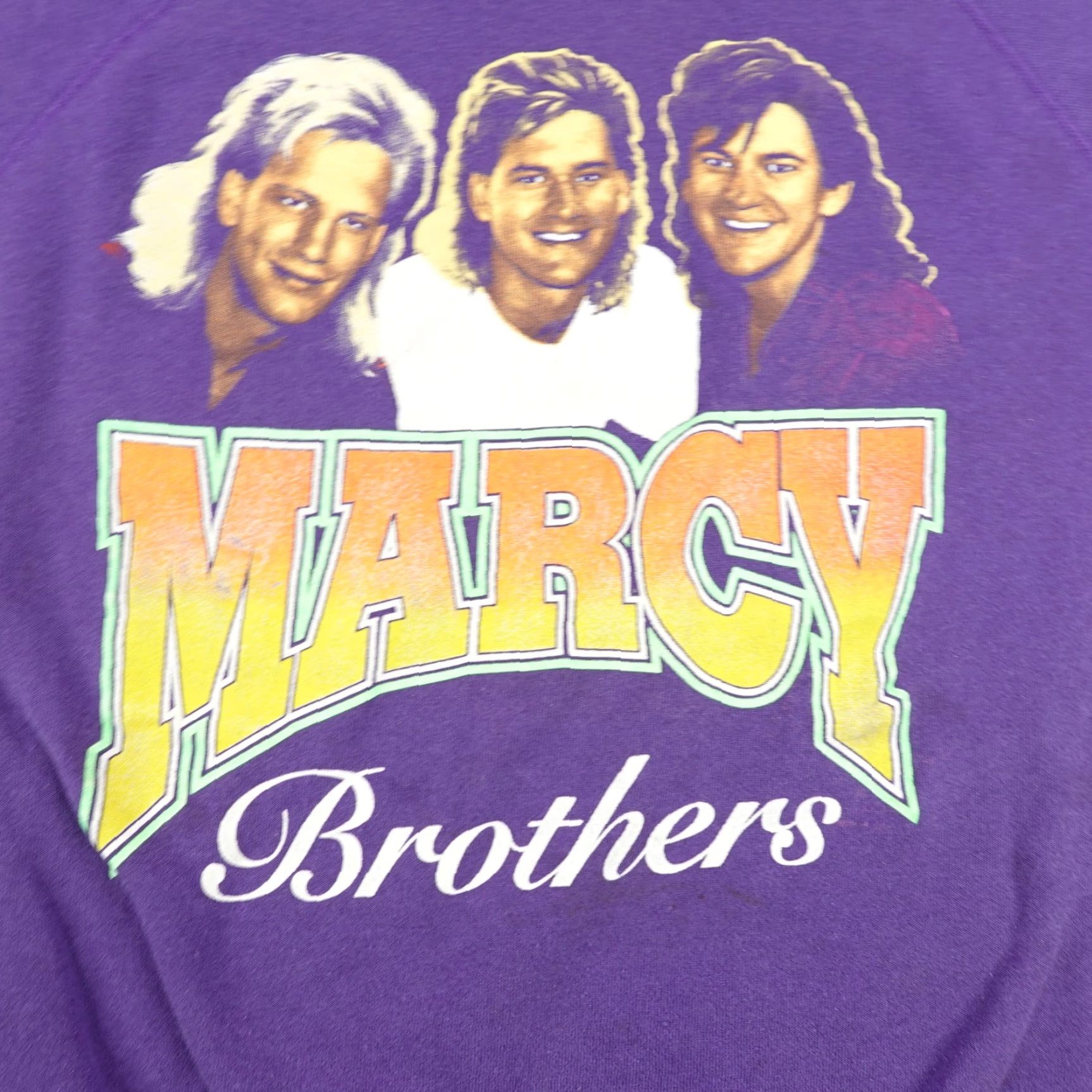 Hanes VINTAGE Hanes Sweatshirt Mens L Purple Crew Pullover 80s Graphic Print Logo Pullover Knit Cotton-Polyester Sweater Size US L / EU 52-54 / 3 - 2 Thumbnail
