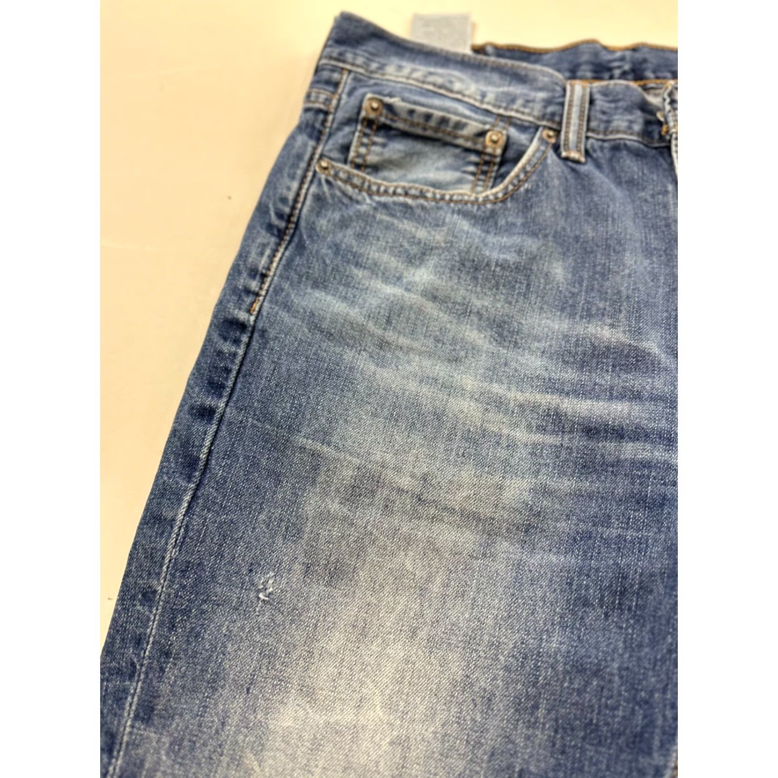 Levi's Levi's 511 Jeans Mens 32x32 Blue Denim Stretch Regular Fit Straight Leg 5-Pocket Button Closure Size US 32 / EU 48 - 4 Thumbnail