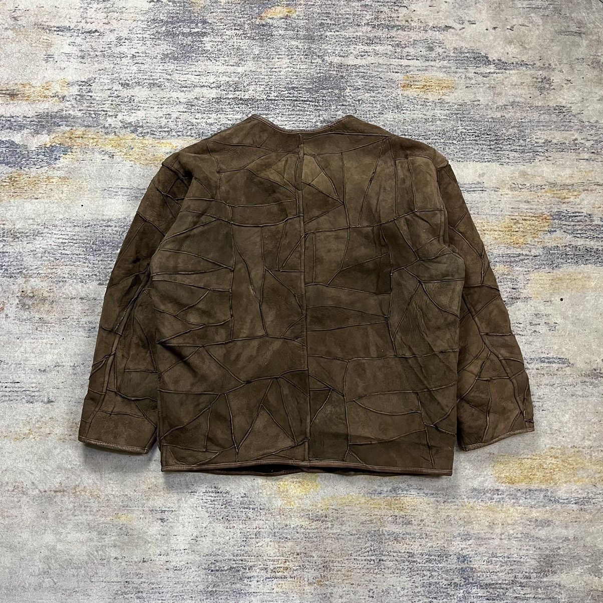 Hai Sporting Gear × Issey Miyake Vintage 90s Hai Sporting Gear patchwork leather jacket Size US M / EU 48-50 / 2 - 2 Thumbnail