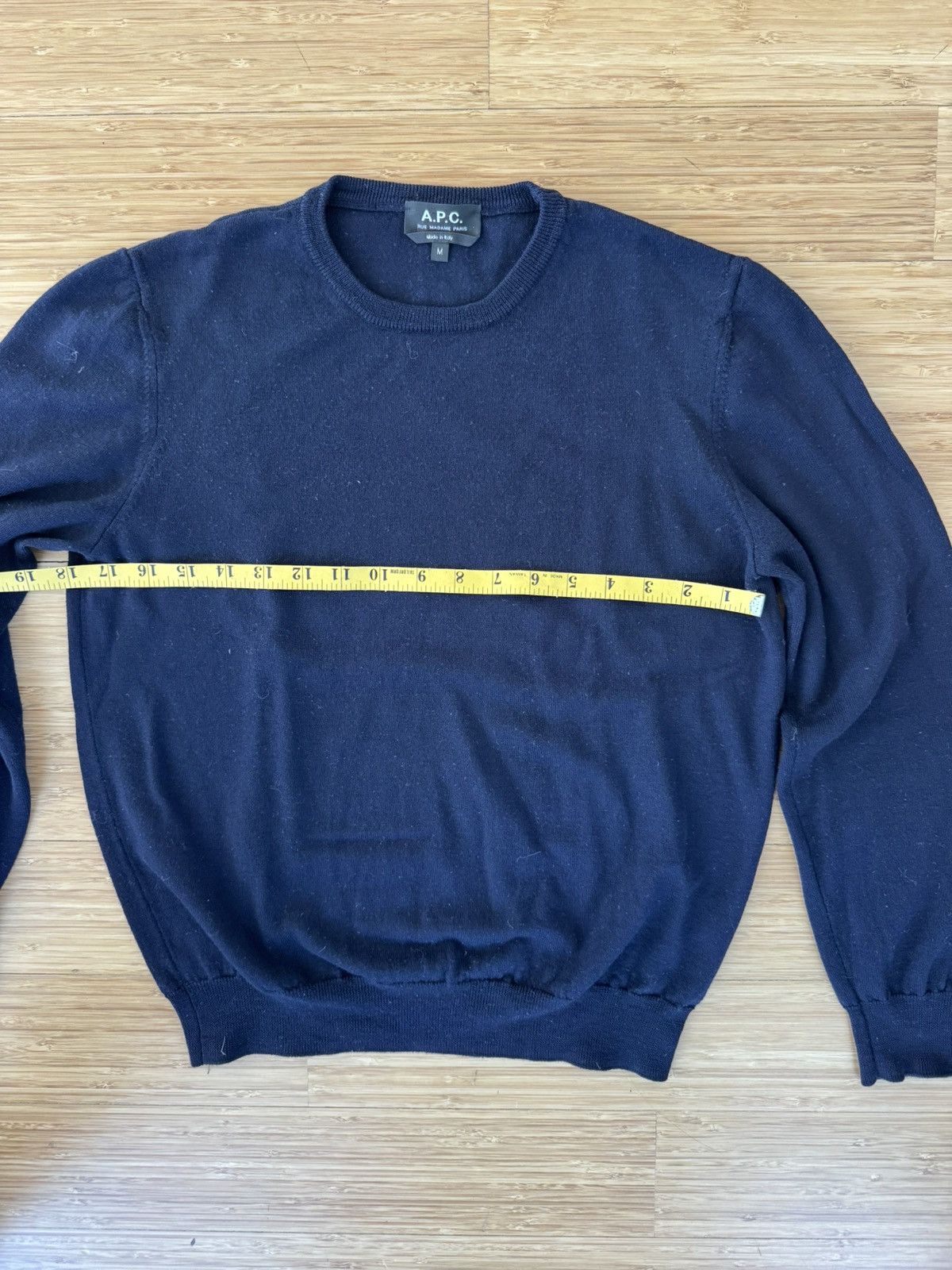 A.P.C. A.P.C Merino Wool Navy Sweater Size US S / EU 44-46 / 1 - 5 Thumbnail