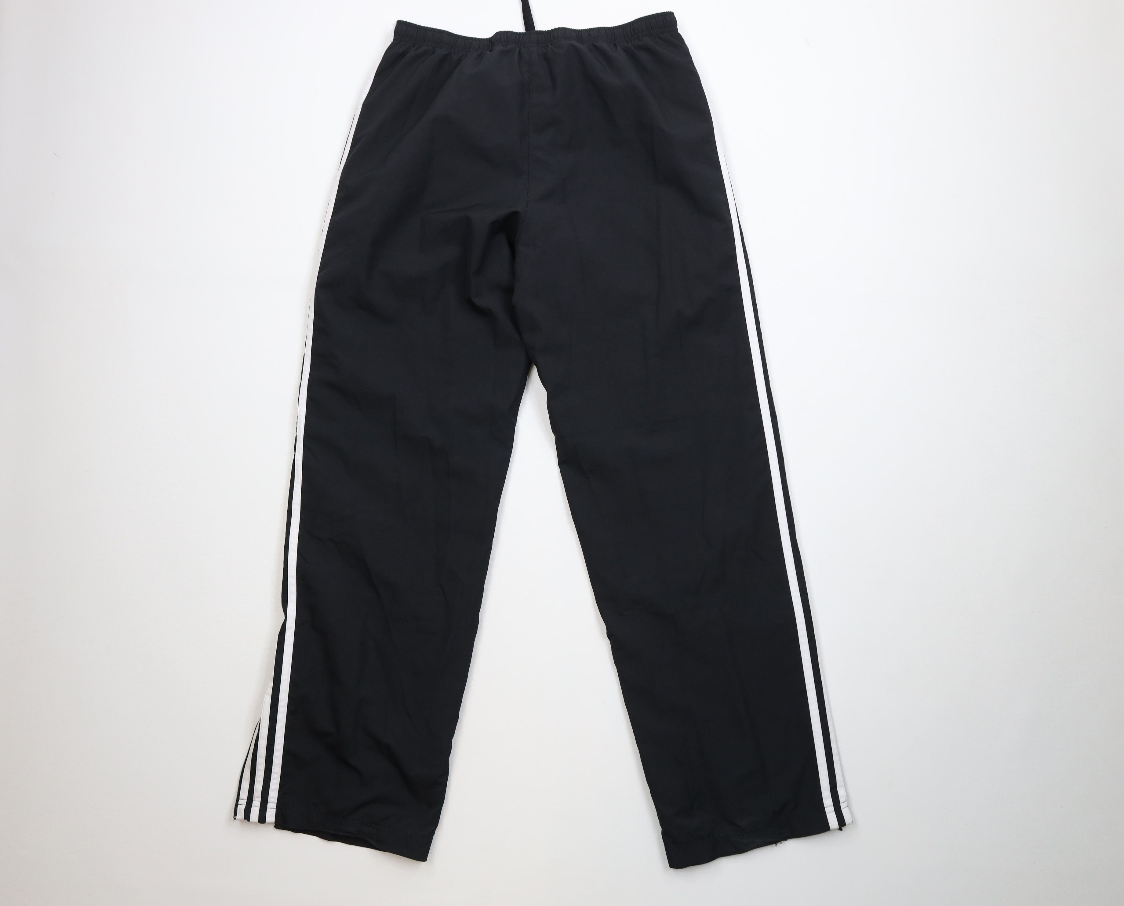 Adidas Vintage Y2K Adidas Striped Lined Windbreaker Pants Black Size 32" / US 10 / IT 46 - 12 Thumbnail
