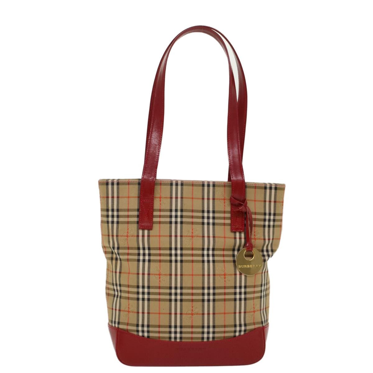 Burberry Burberry Nova Check Tote Nylon and Leather Size ONE SIZE - 1 Thumbnail