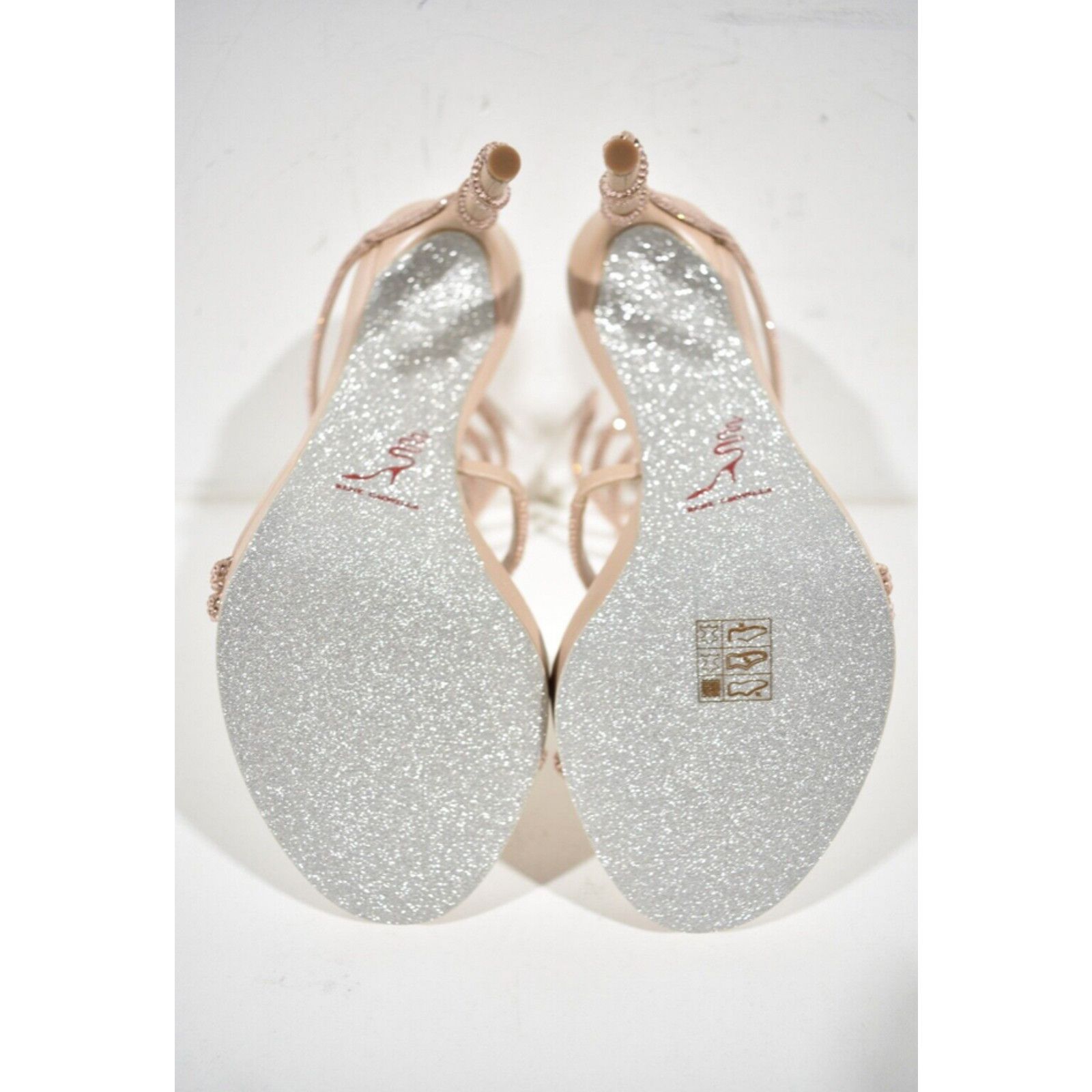 Rene Caovilla Margot Silk Crystal Platform Wrap Strap Sandal Heel Pump 41 Size US 11 / IT 41 - 12 Thumbnail