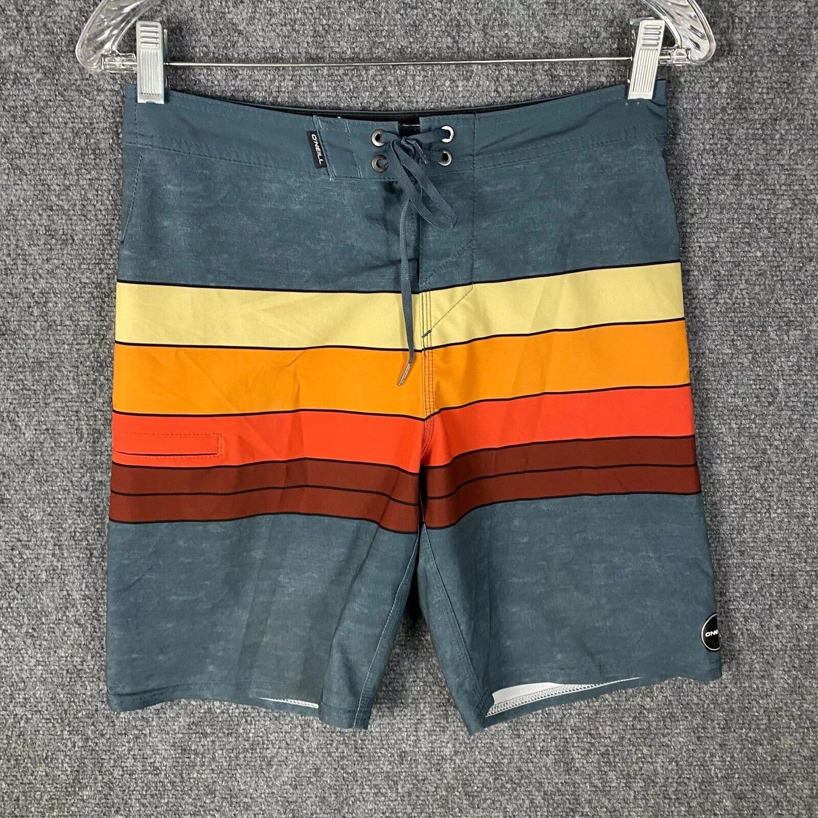 O'Neill O'Neill Swim Trunks Men's 27 Hyperfreak Striped Polyester Size US 27 - 1 Thumbnail