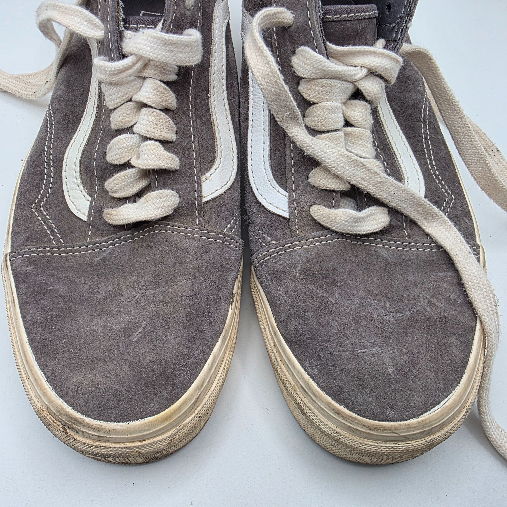 Vans Vans Old Skool Pig Suede Mens Size 10 Gray Skate Shoes Walki Size US 10 / EU 43 - 10 Thumbnail