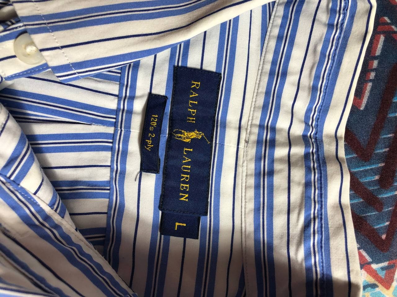 Ralph Lauren Vintage Y2K shirt striped Ralph Lauren streetwear Size US L / EU 52-54 / 3 - 2 Thumbnail