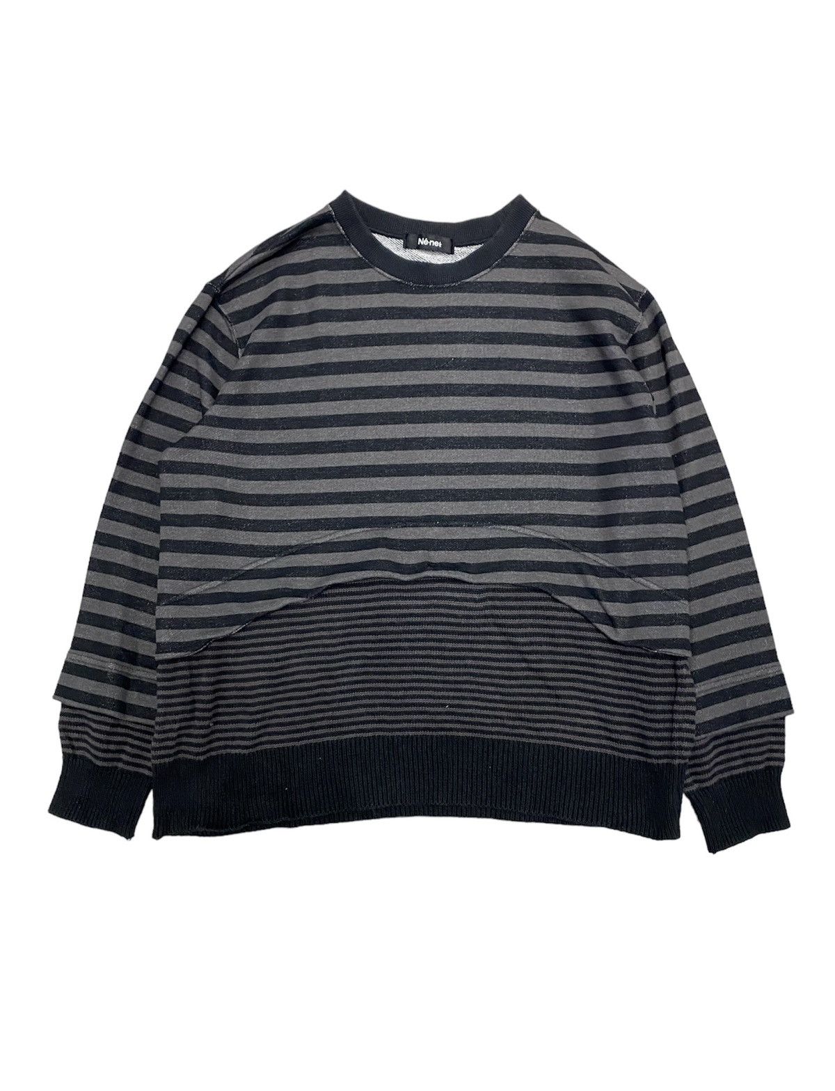 Ne-Net Vtg hybrid loopwheeler and knit stripe Size US M / EU 48-50 / 2 - 1 Thumbnail