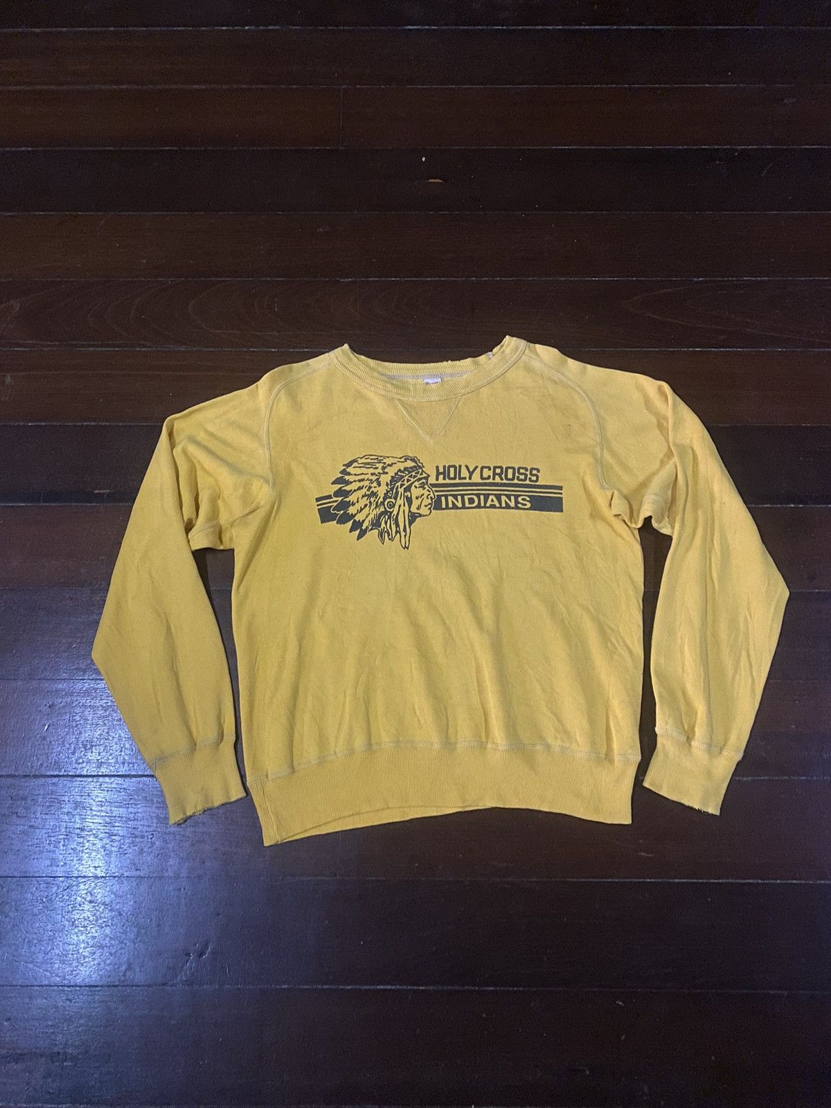 Orslow × Sugar Cane × Warehouse fire 🔥 vintage KRIFF MAYER HOLY CROSS INDIANS distressed B2 Size US M / EU 48-50 / 2 - 1 Thumbnail