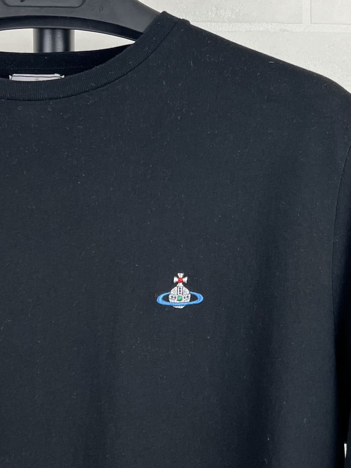Vivienne Westwood VIVIENNE WESTWOOD T-shirt Cotton Orb Logo Black Men’s Size US XL / EU 56 / 4 - 3 Thumbnail