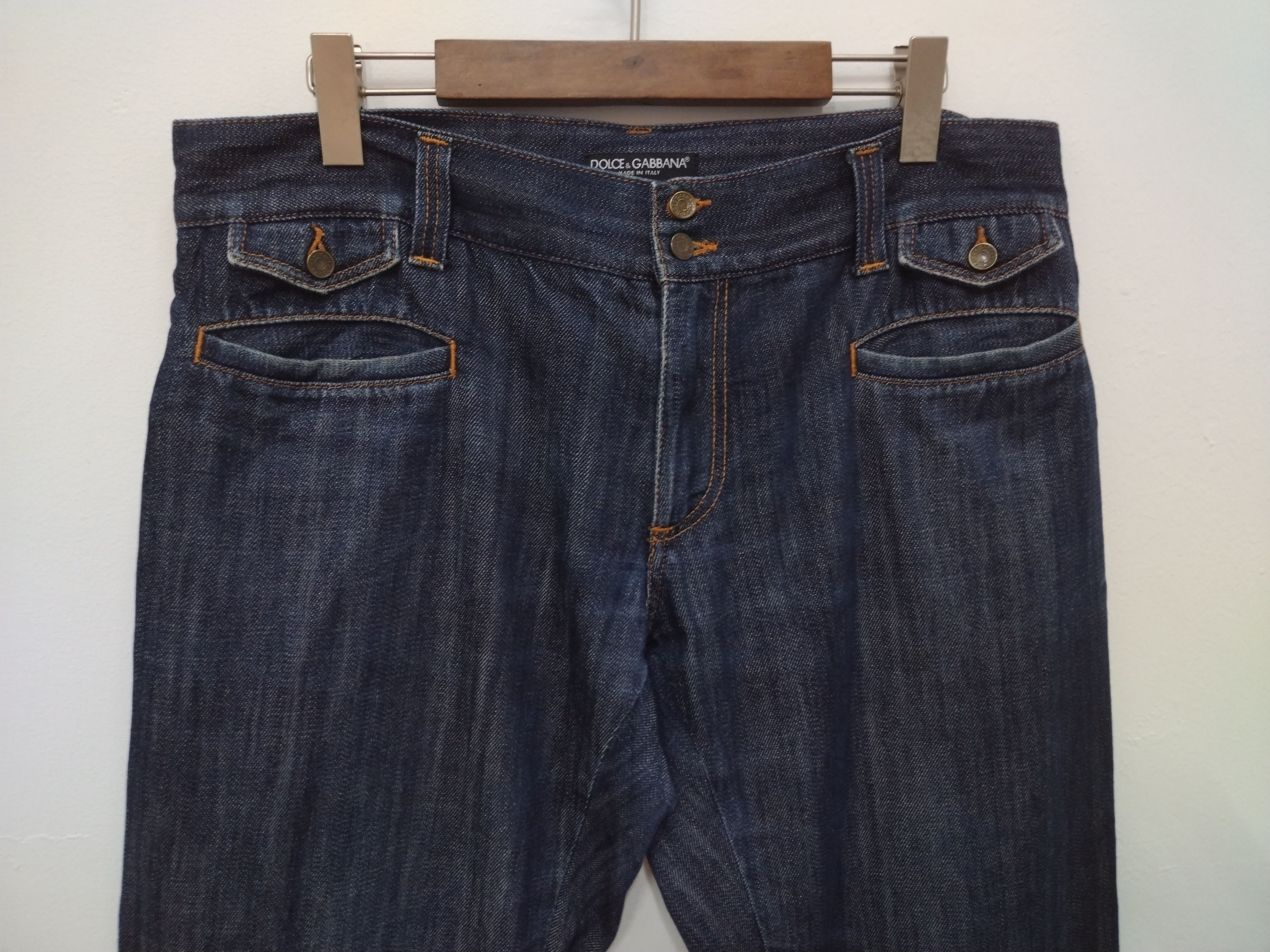 Dolce & Gabbana Iconic D&G Denim Men's Collection loose straight Size US 35 - 6 Thumbnail