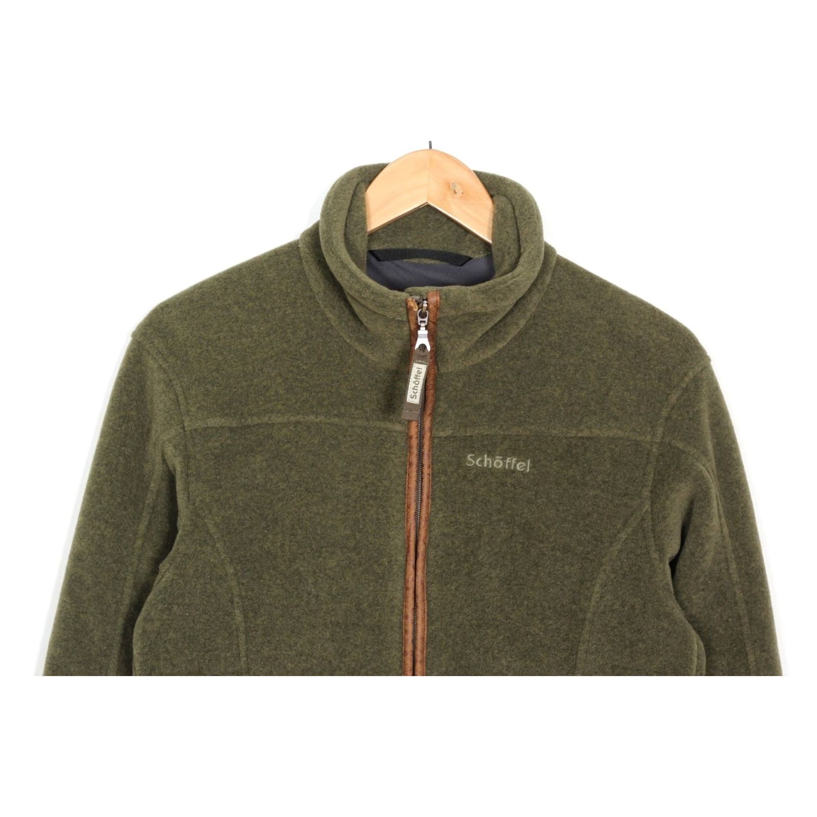 Vintage SCHOFFEL Somerby Windstopper Fleece Jacket Women EU 38 UK 12 Windbreaker Jacket Womens Green Size XL / US 12-14 / IT 48-50 - 2 Thumbnail