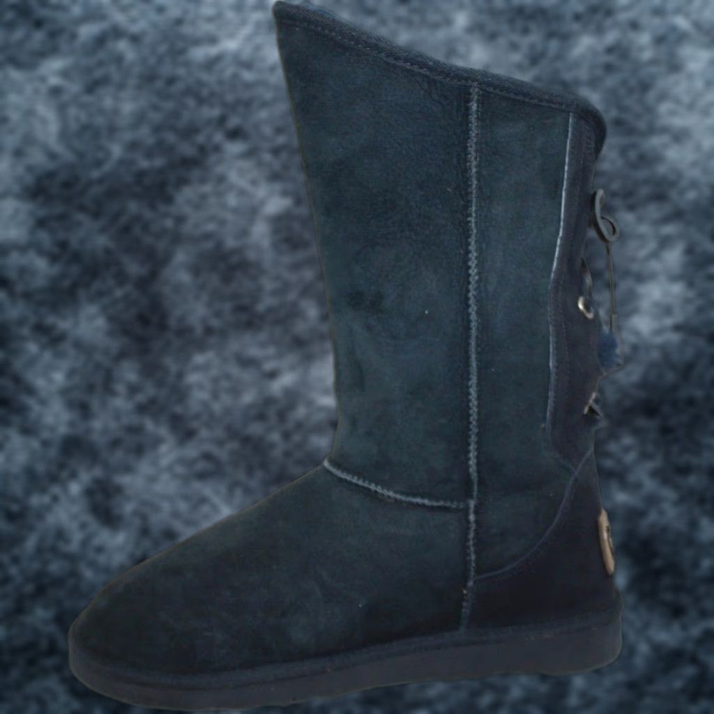 Dita VINTAGE Australia Luxe Dita Short Boots Navy Blue Womens 12 US 12 US Navy Blue Shoes Boots Slip On Sheepskin Mid-Calf Mens Womens? Size 34" / US 12 / IT 48 - 1 Thumbnail