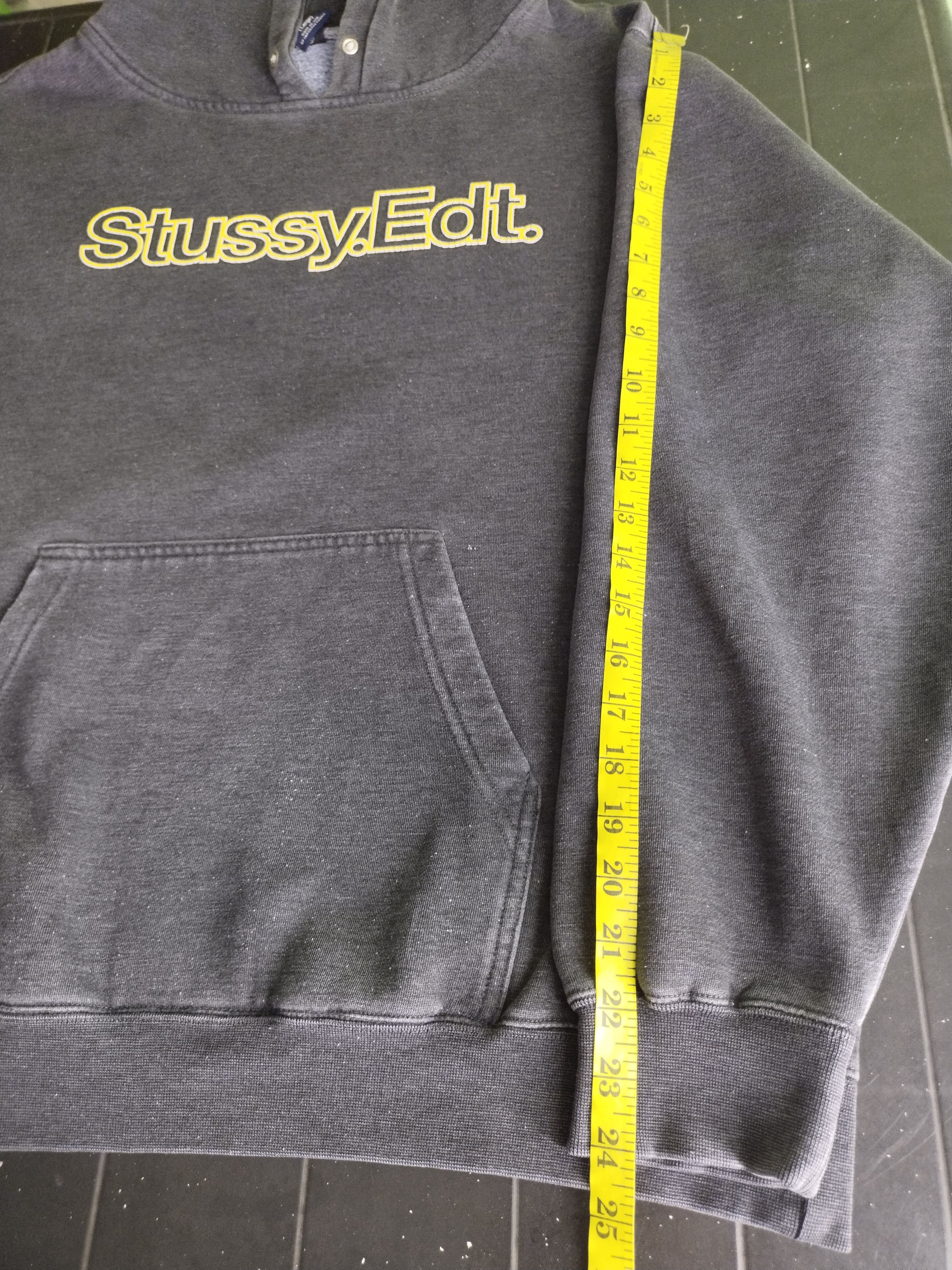 Stussy × Vintage Vintage 80's Stussy Edt. Logo Pullover Grey Hoodie Size US L / EU 52-54 / 3 - 17 Thumbnail