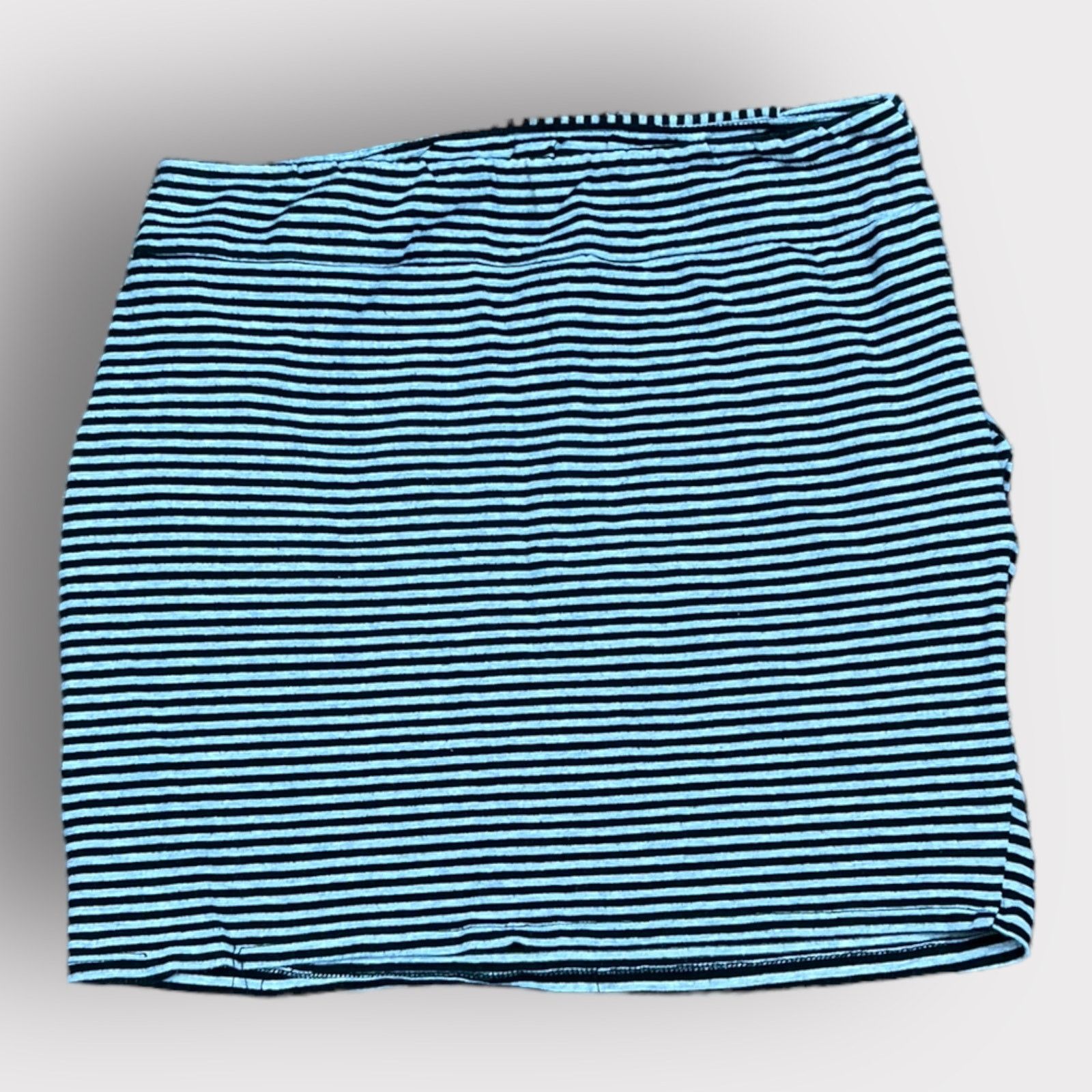 Vintage Xhilaration | Striped Mini Bodycon Skirt | Medium Size 30" / US 8 / IT 44 - 4 Thumbnail
