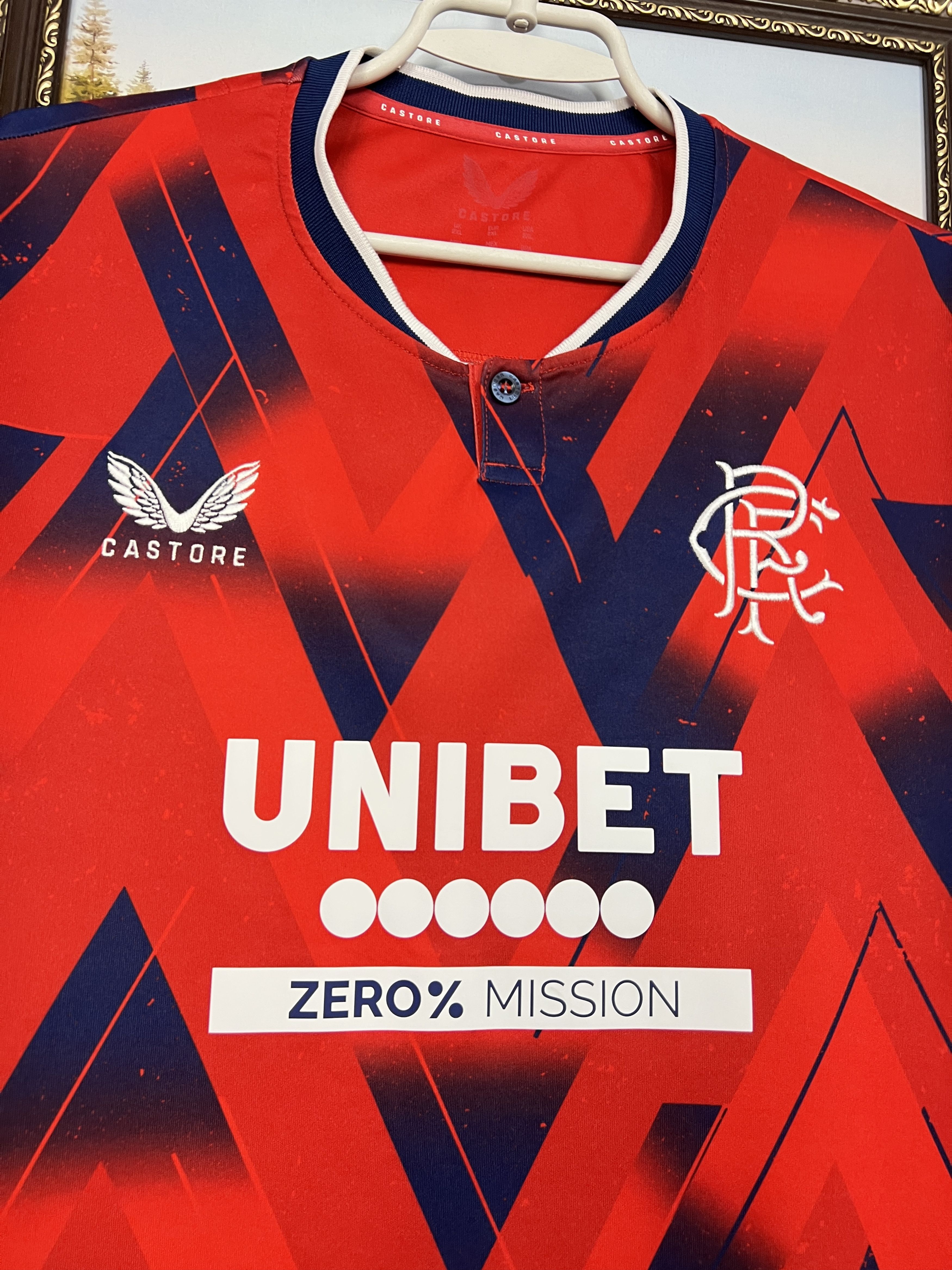 Castore Rangers Special football shirt 2023 Soccer Jersey Trikot Size US XXL / EU 58 / 5 - 3 Thumbnail