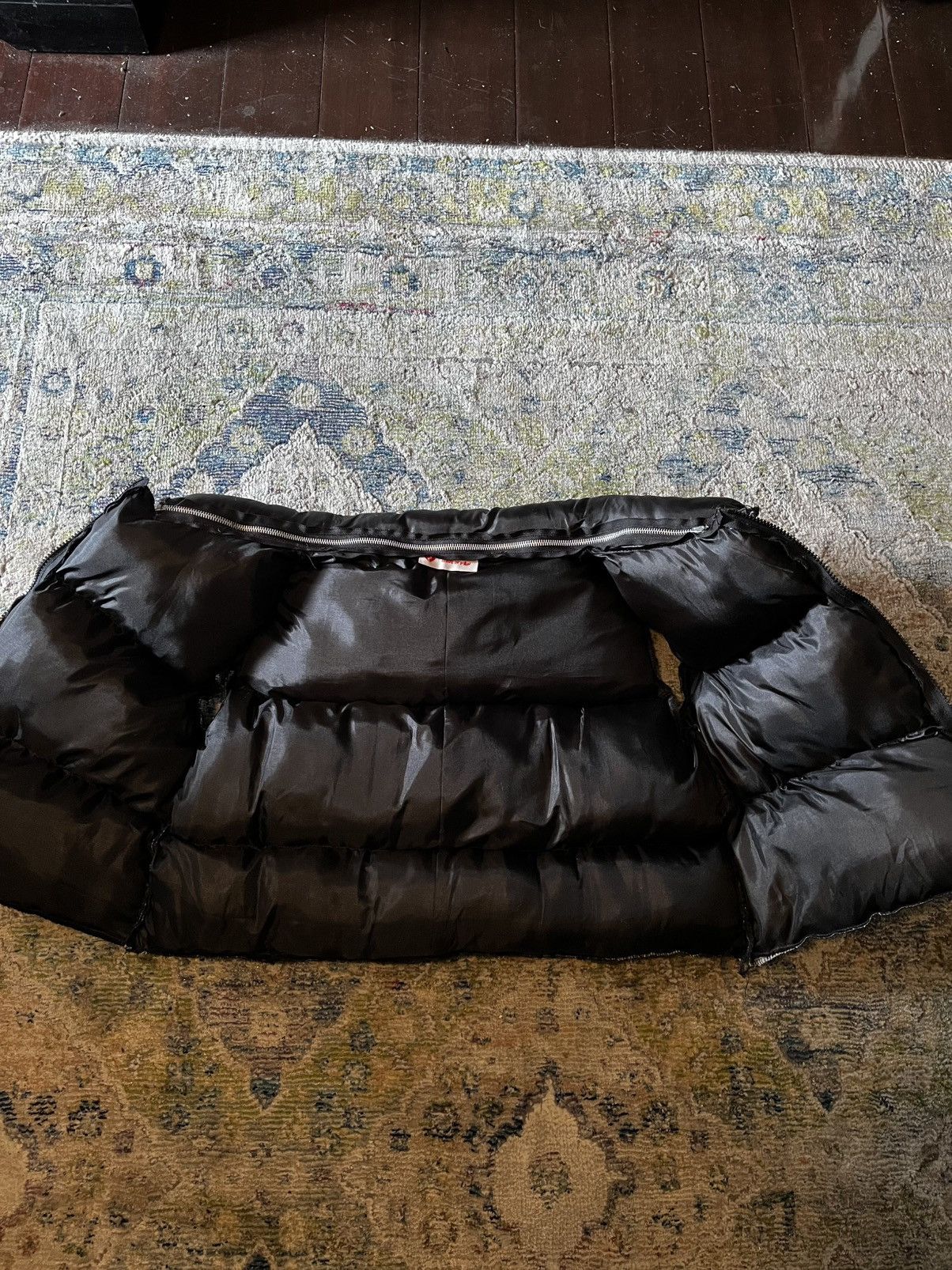Designer × Handmade 1 of 1 Made in Pain Black Cropped Puffer Unisex Streetwear Size US M / EU 48-50 / 2 - 2 Thumbnail