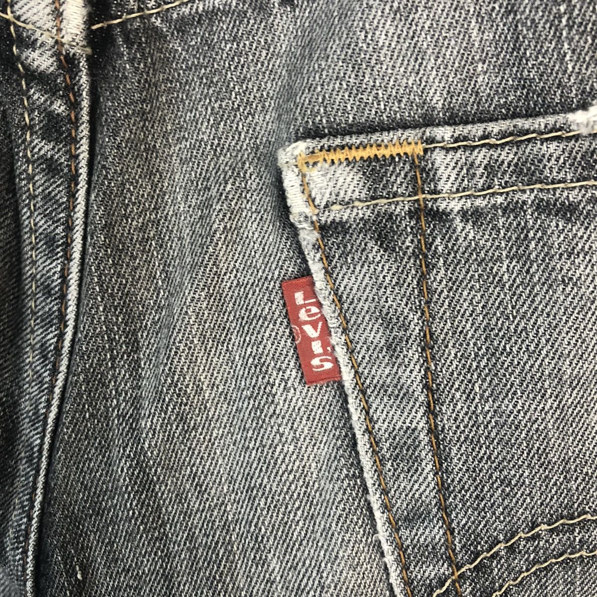 Levi's 502 Levis Black Distressed Denim Pants #A55 Size US 34 / EU 50 - 21 Thumbnail