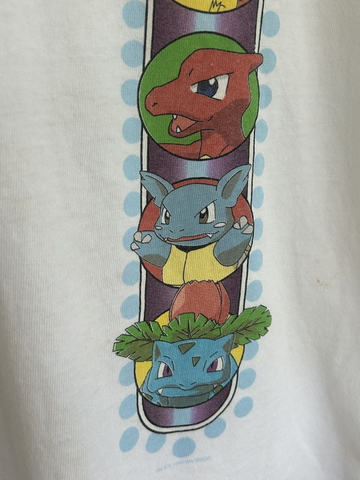 Pokemon 1999 Pokémon Starters Evolutions Graphic T-shirt Size US XXS / EU 40 - 4 Thumbnail