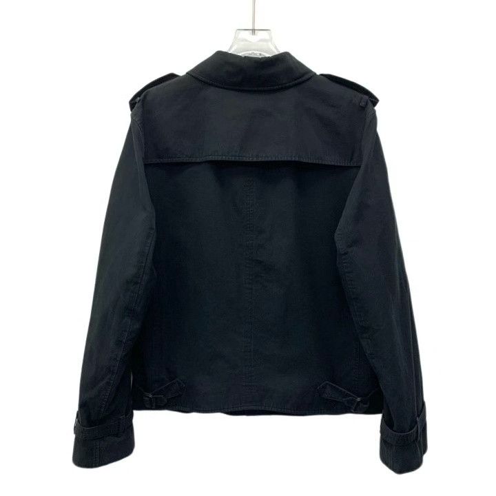 Burberry Burberry Black Collar Cotton Single-Button Trench Coat Size US L / EU 52-54 / 3 - 2 Thumbnail