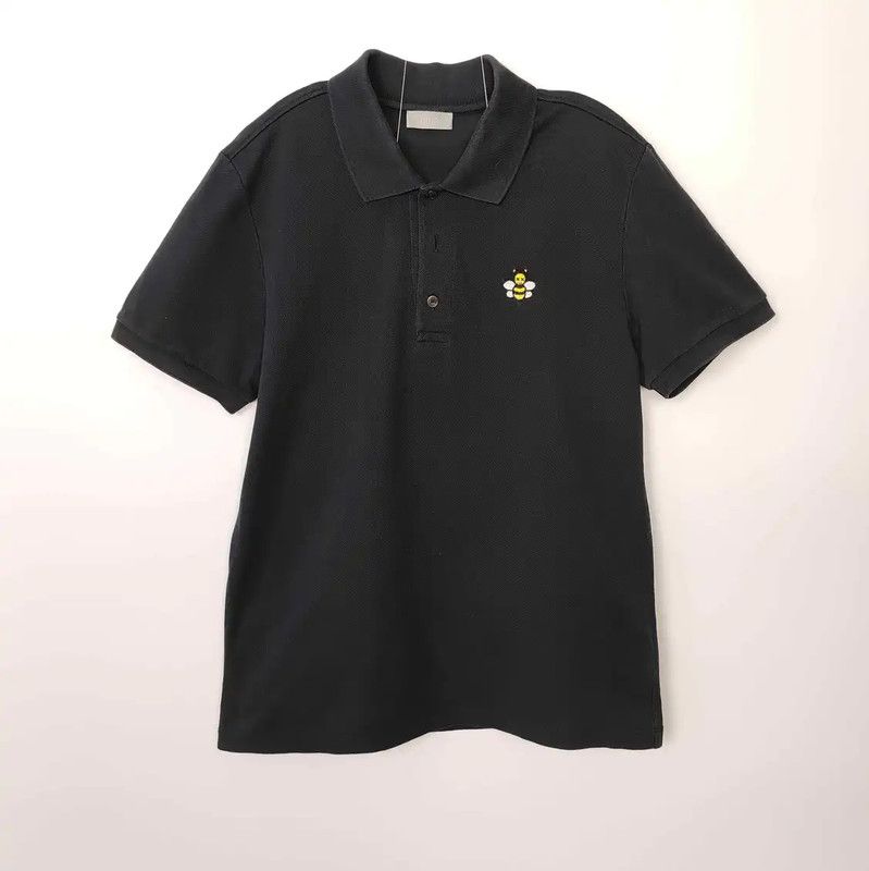 Dior Dior Black Cotton Men's Polo Shirt 0089 Size US S / EU 44-46 / 1 - 1 Thumbnail