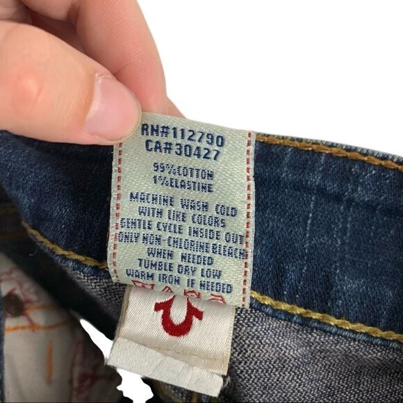 True Religion True Religion Dark Wash Skinny Denim Jeans Womens Size 27 Size 27" / US 4 / IT 40 - 7 Thumbnail