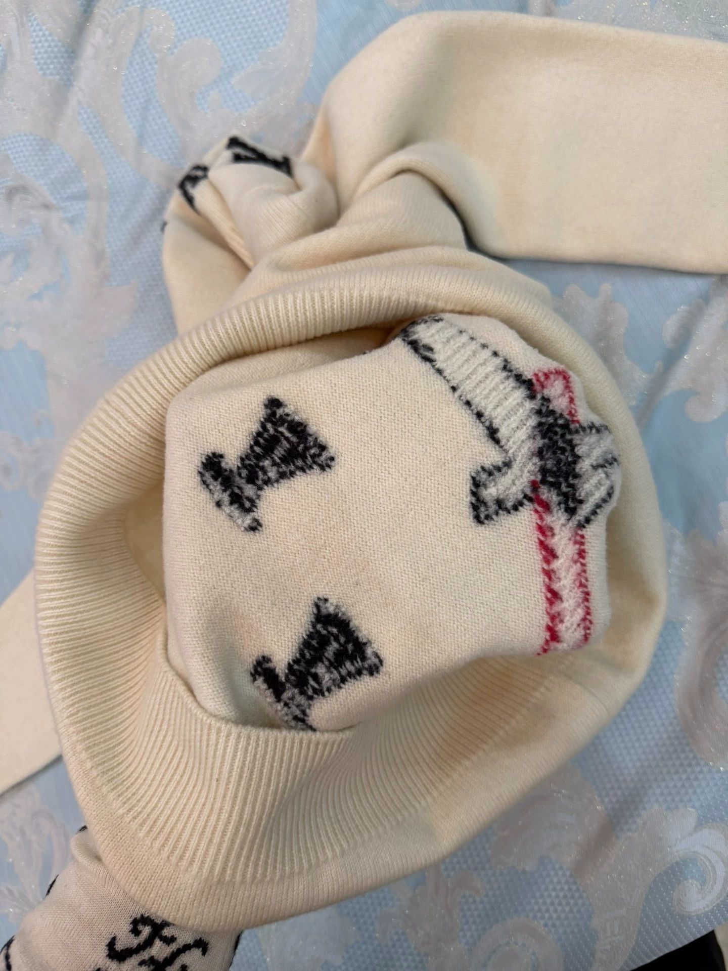 Louis Vuitton LV Clock Big Logo Pure Wool Sweater S (Oversized) Size US S / EU 44-46 / 1 - 6 Thumbnail