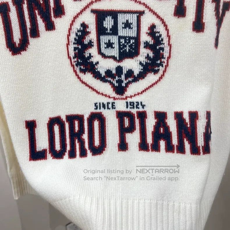 Loro Piana Loro Piana University Logo Intarsia Cashmere Sweater Size XS / US 0-2 / IT 36-38 - 6 Thumbnail