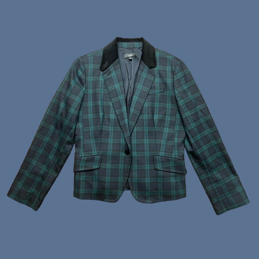 Talbots VINTAGE Talbots 1 Button Black Watch Tartan Plaid Wool Blazer Womens Size 10 Size L / US 10 / IT 46 - 1 Thumbnail