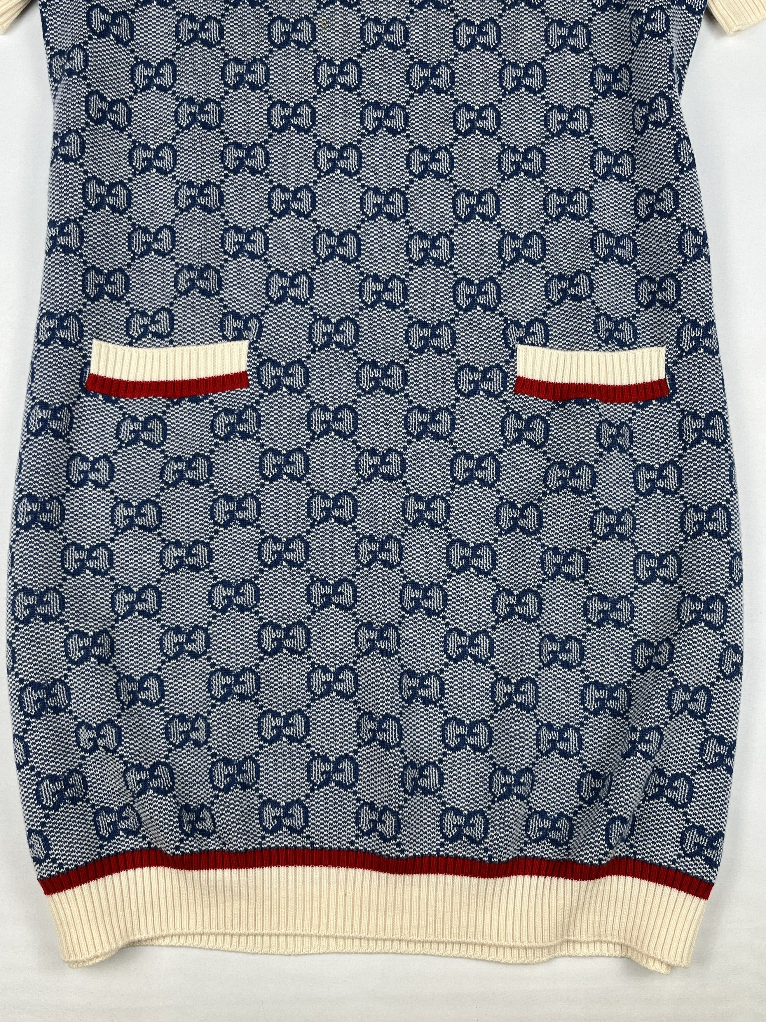 2019 GG Short Sleeves Knit Dress