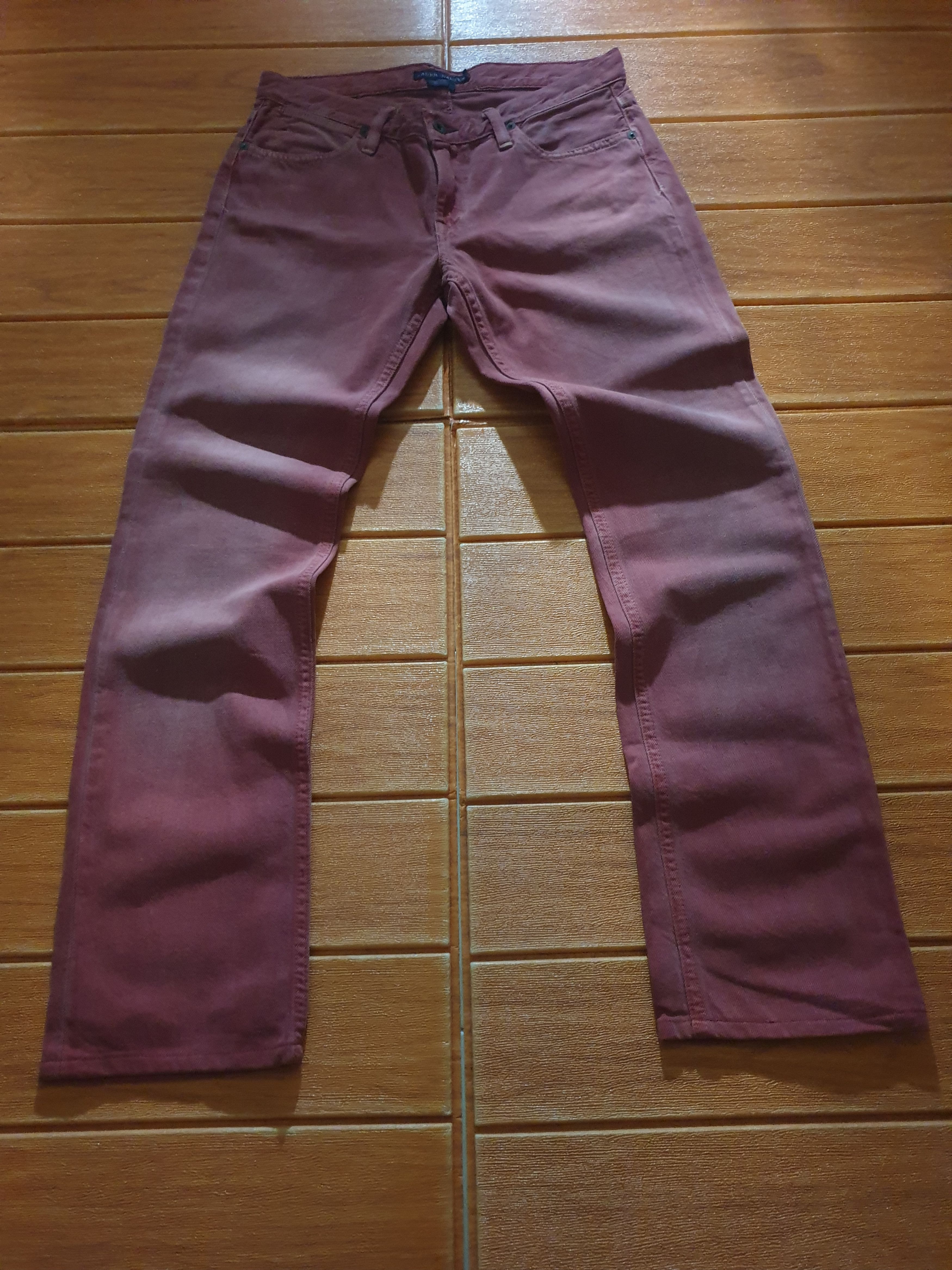 Polo Ralph Lauren 💥Polo Ralph Lauren red colour denim jeans Pant Size US 31 - 7 Thumbnail