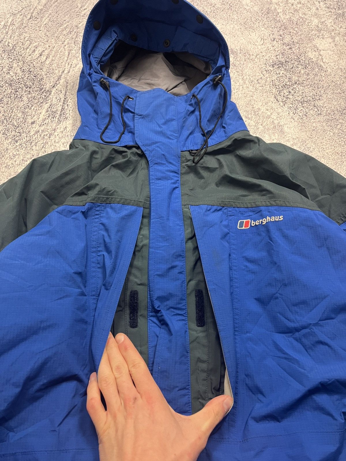 Berghaus × Vintage Vintage Berghaus Mera Peak Gore-Tex Nylon Rain Jacket Rare Size US XL / EU 56 / 4 - 6 Thumbnail
