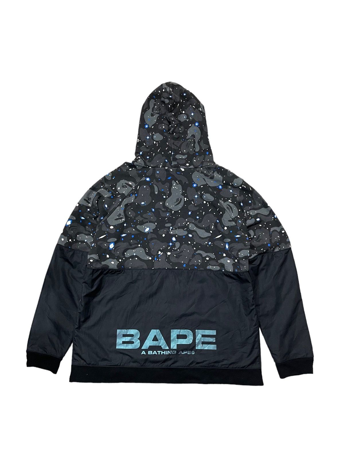 Bape Space Camo Wide Side Zip Pullover Hoodie Size US L / EU 52-54 / 3 - 5 Thumbnail