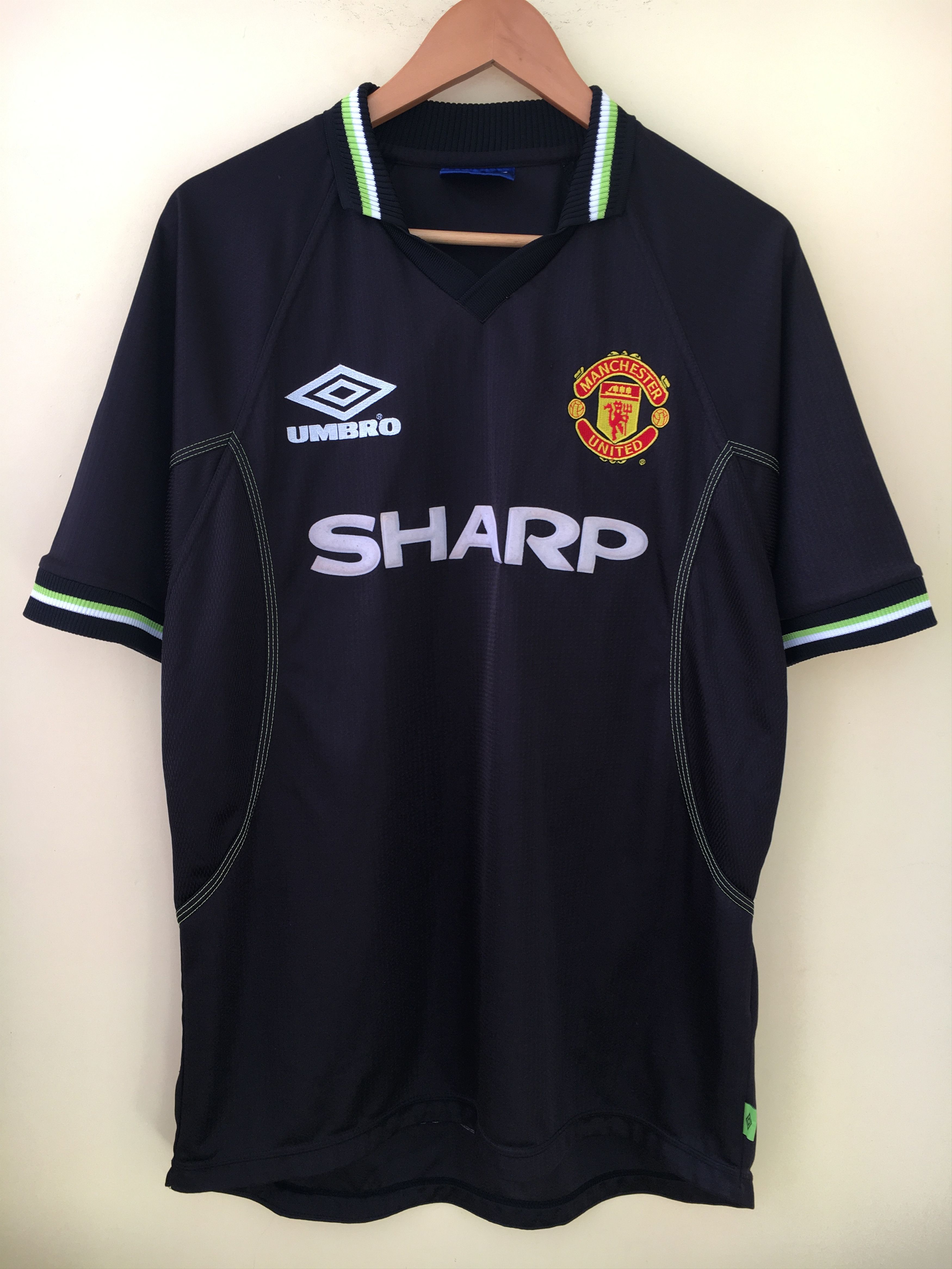 MANCHESTER UNITED 1998 1999 HOME FOOTBALL SHIRT SOCCER JERSEY UMBRO VINTAGE  RARE