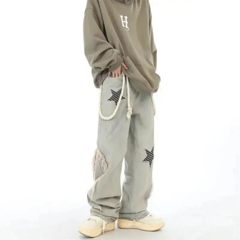 Japanese Brand Loose straight leg hip-hop wide leg jeans Size US 32 / EU 48 - 1 Thumbnail