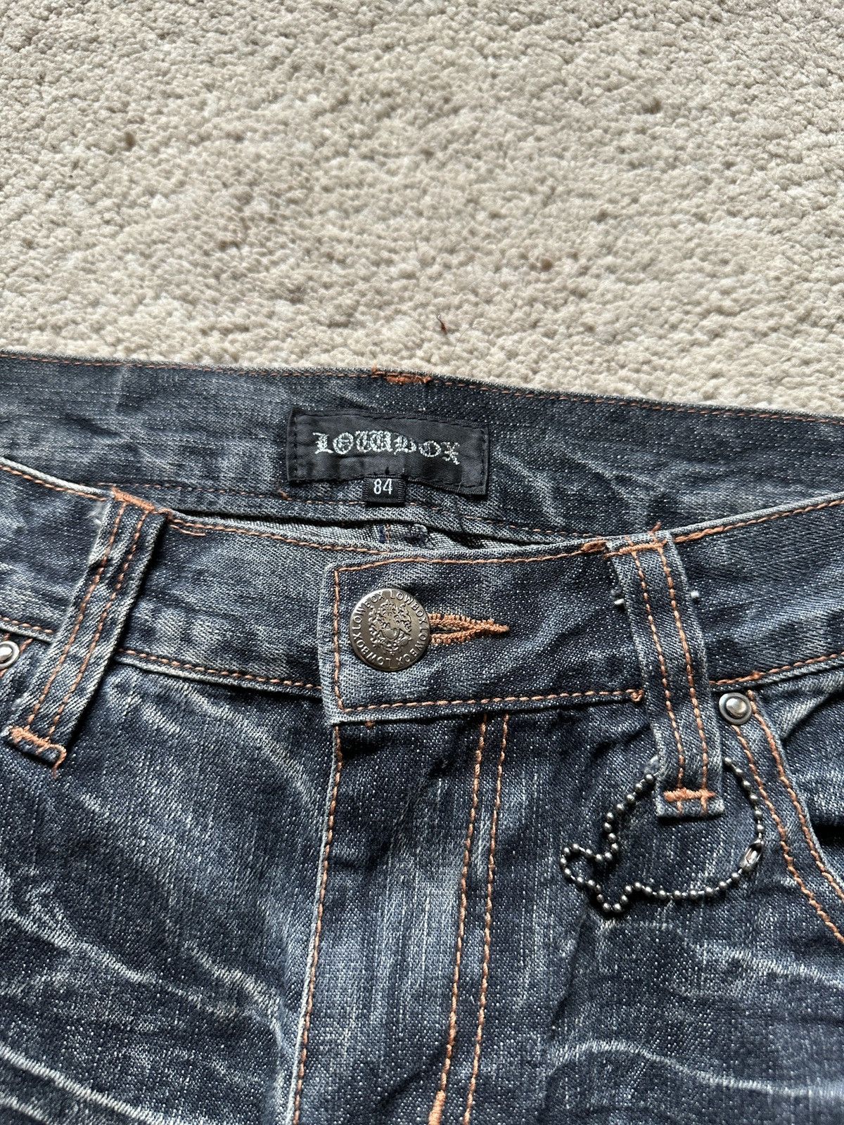 LOWBOX 2000s Lowbox Stonewash Jeans Size US 32 / EU 48 - 9 Thumbnail