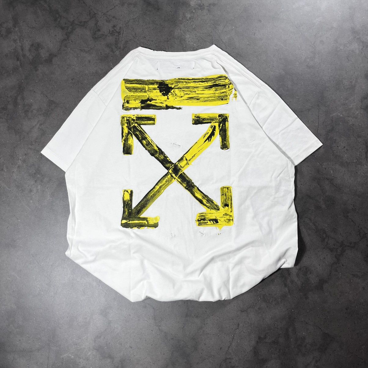 Off-White Virgil Abloh Era Off White Vintage Acrylic Arrows Tee Tshirt Size US XL / EU 56 / 4 - 3 Thumbnail