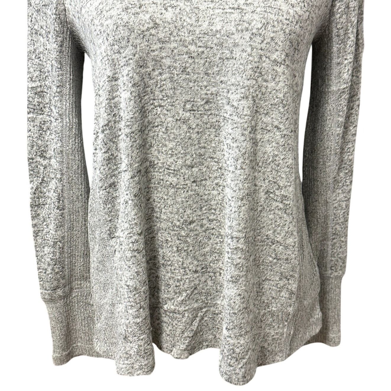 Other Mudd Marled Sweater Scoop Neckline Long Sleeve Gray S Size S / US 4 / IT 40 - 3 Thumbnail